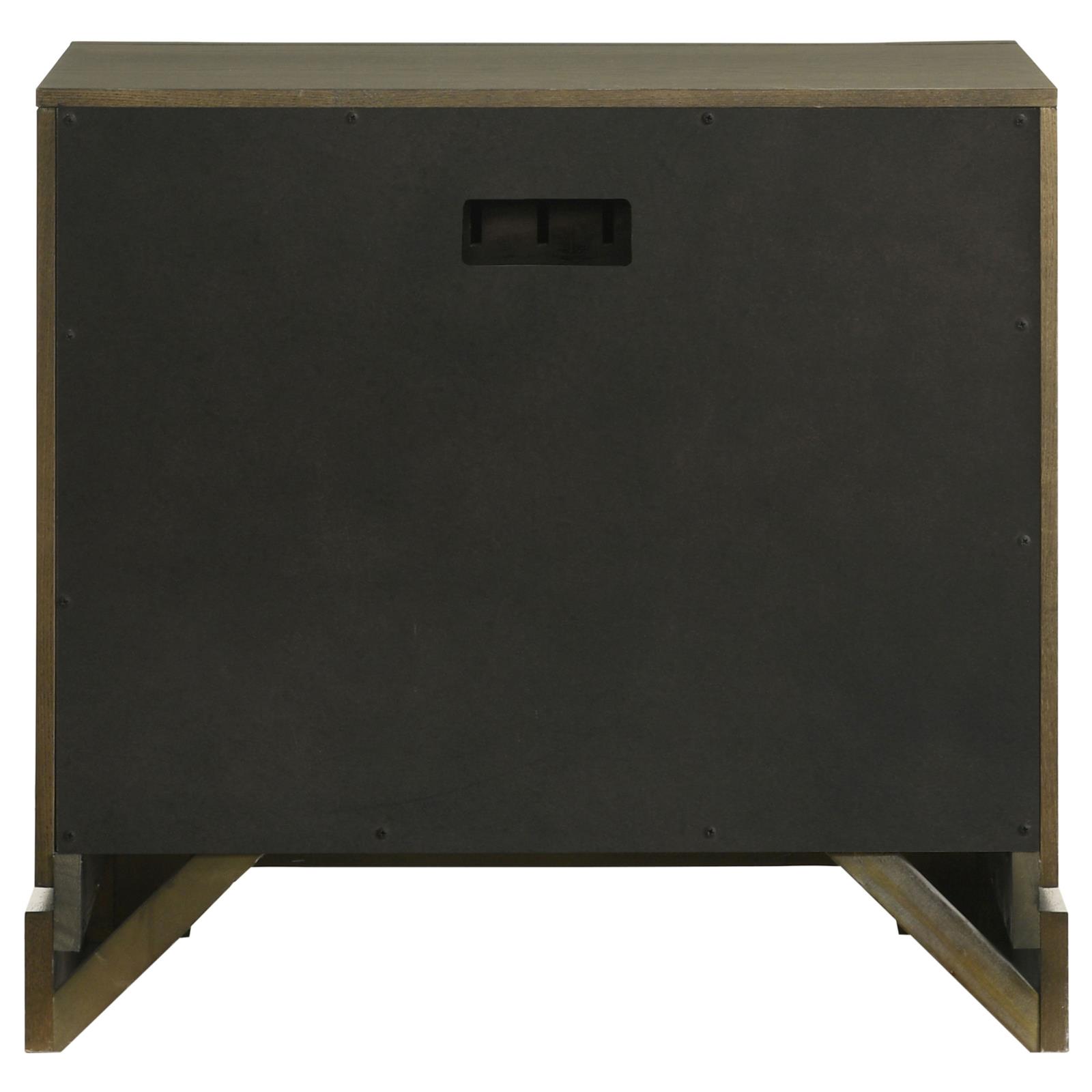 Gran Park 2-drawer Nightstand Bedside Table Dark Cocoa - Image 7