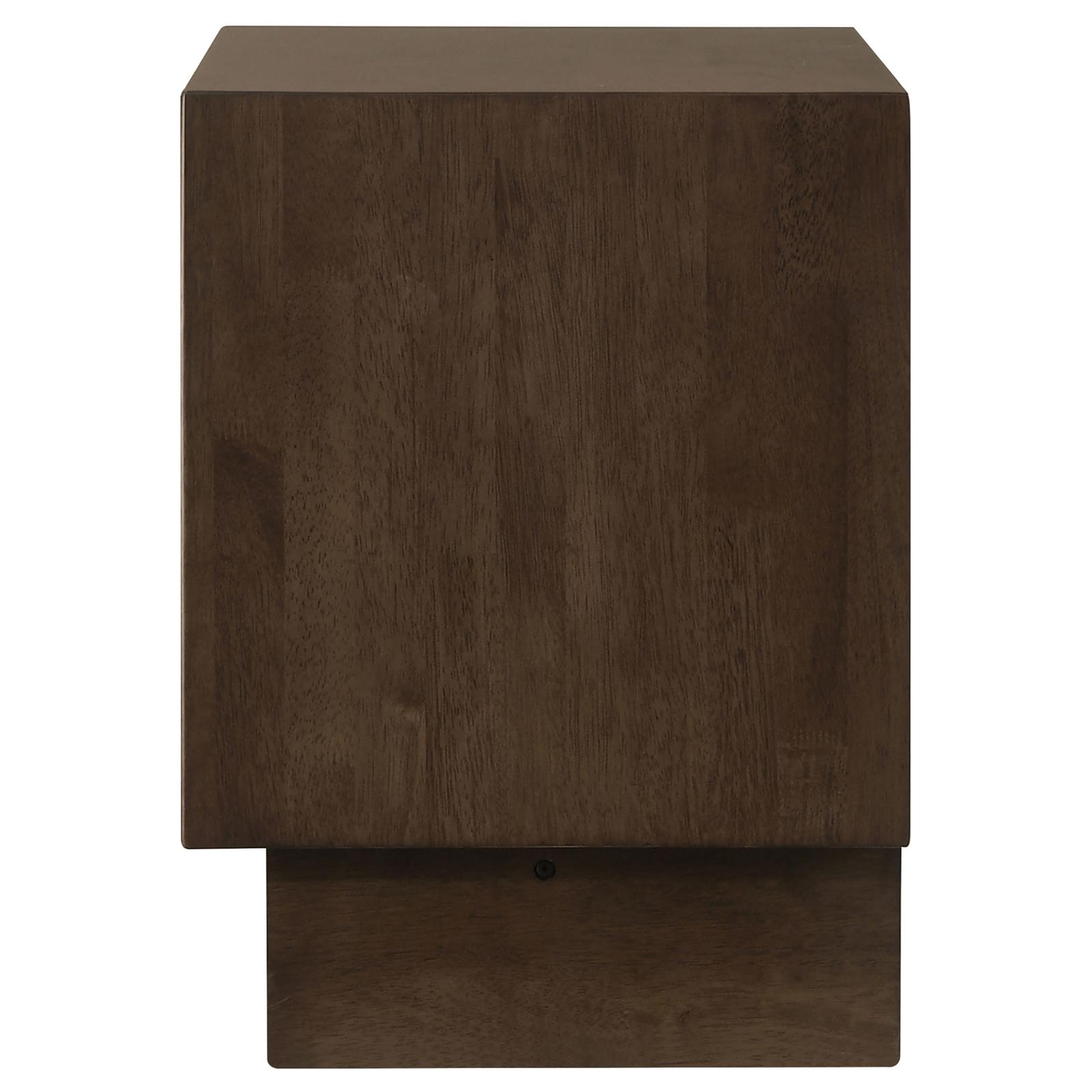 Glenwood 2-drawer Nightstand Bedside Table Warm Brown - Image 5