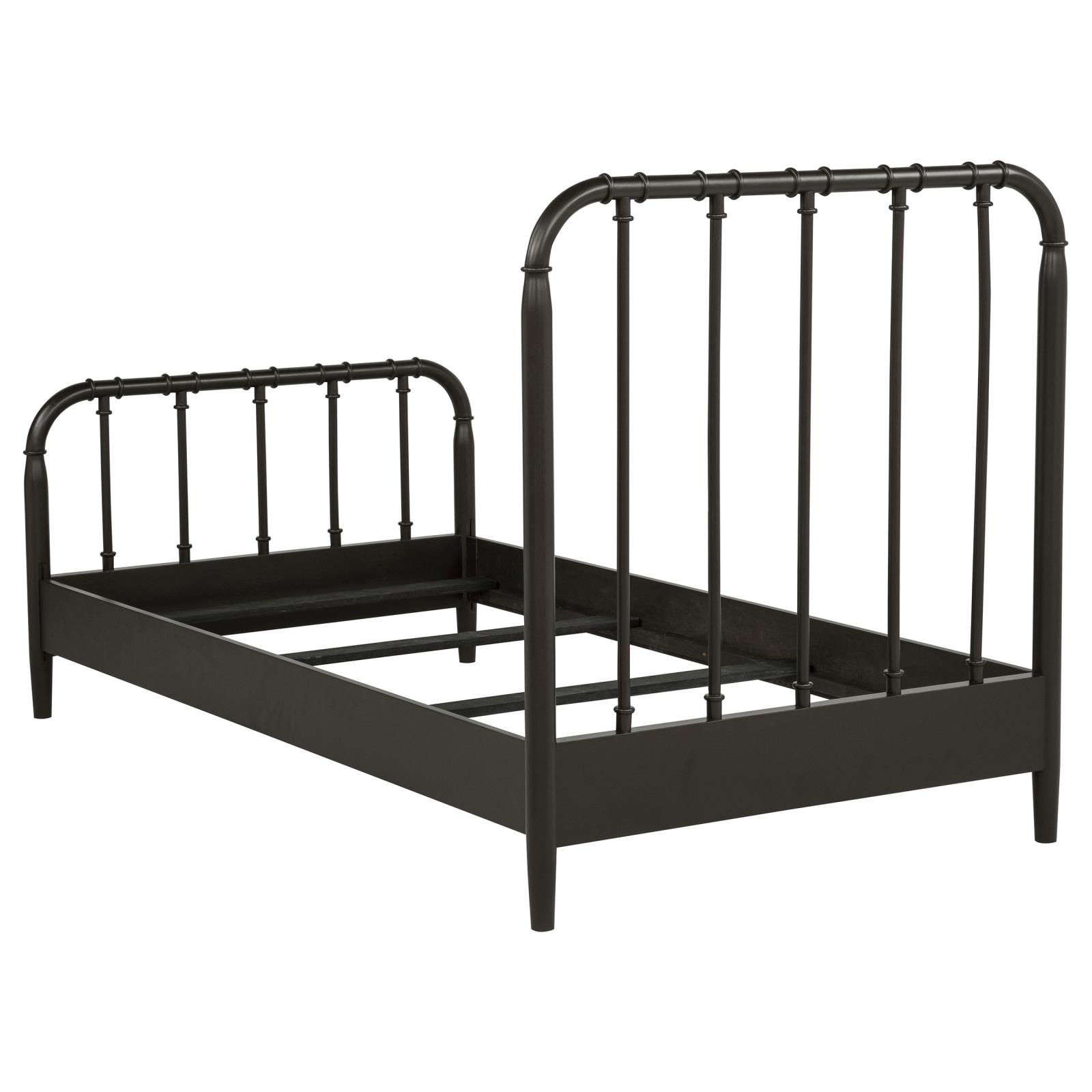 Rocco All Wood Water Pipe Open Frame Twin Bed Dark Bronze - Image 5
