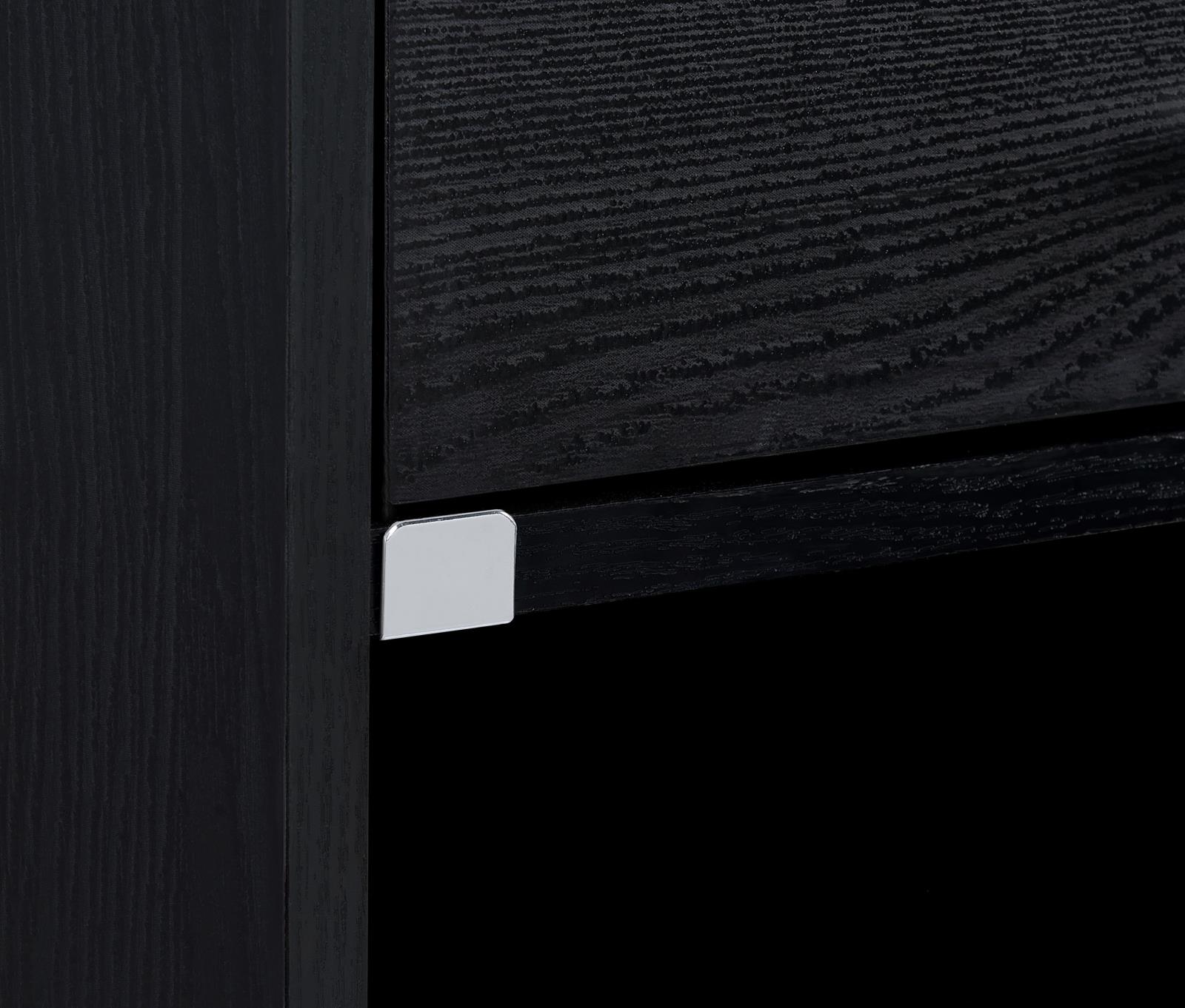 Fabre 1-drawer Extendable Top Nightstand Bedside Table Black Ash - Image 9