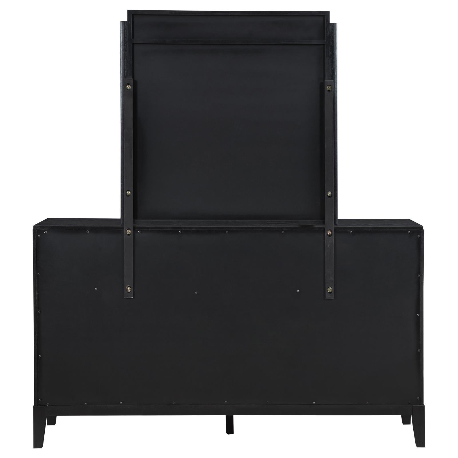Brookmead 8-drawer Dresser with Mirror Black - Image 7