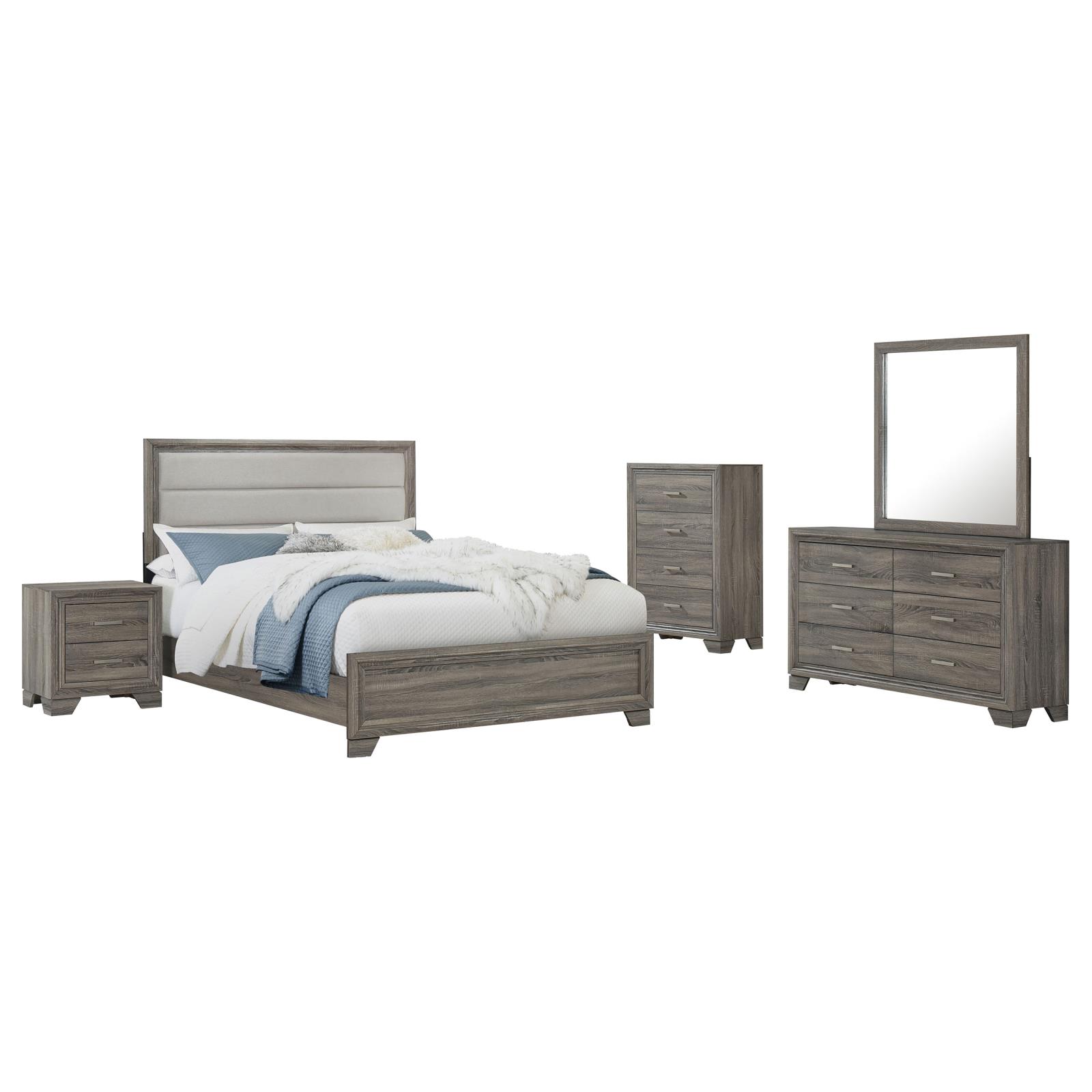 Wright Bedroom Set Brown Oak - Image 21