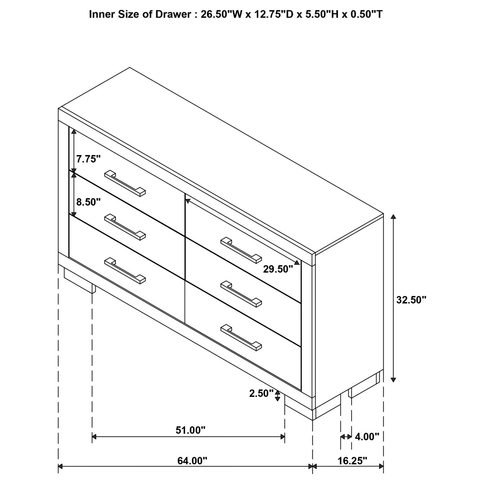 Jessica LED Bedroom Set Snow White - Image 16
