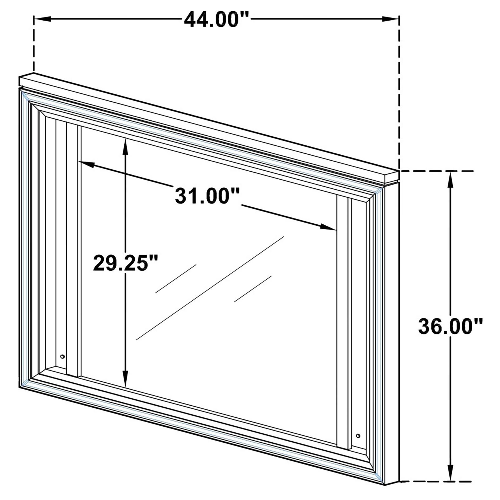 Marmore LED Dresser Mirror White - Image 6
