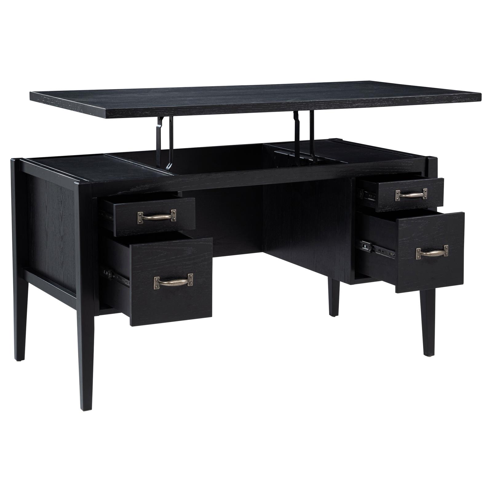 Graham 54-inch 4-drawer Double Pedestal Lift Top Computer Desk - Image 5