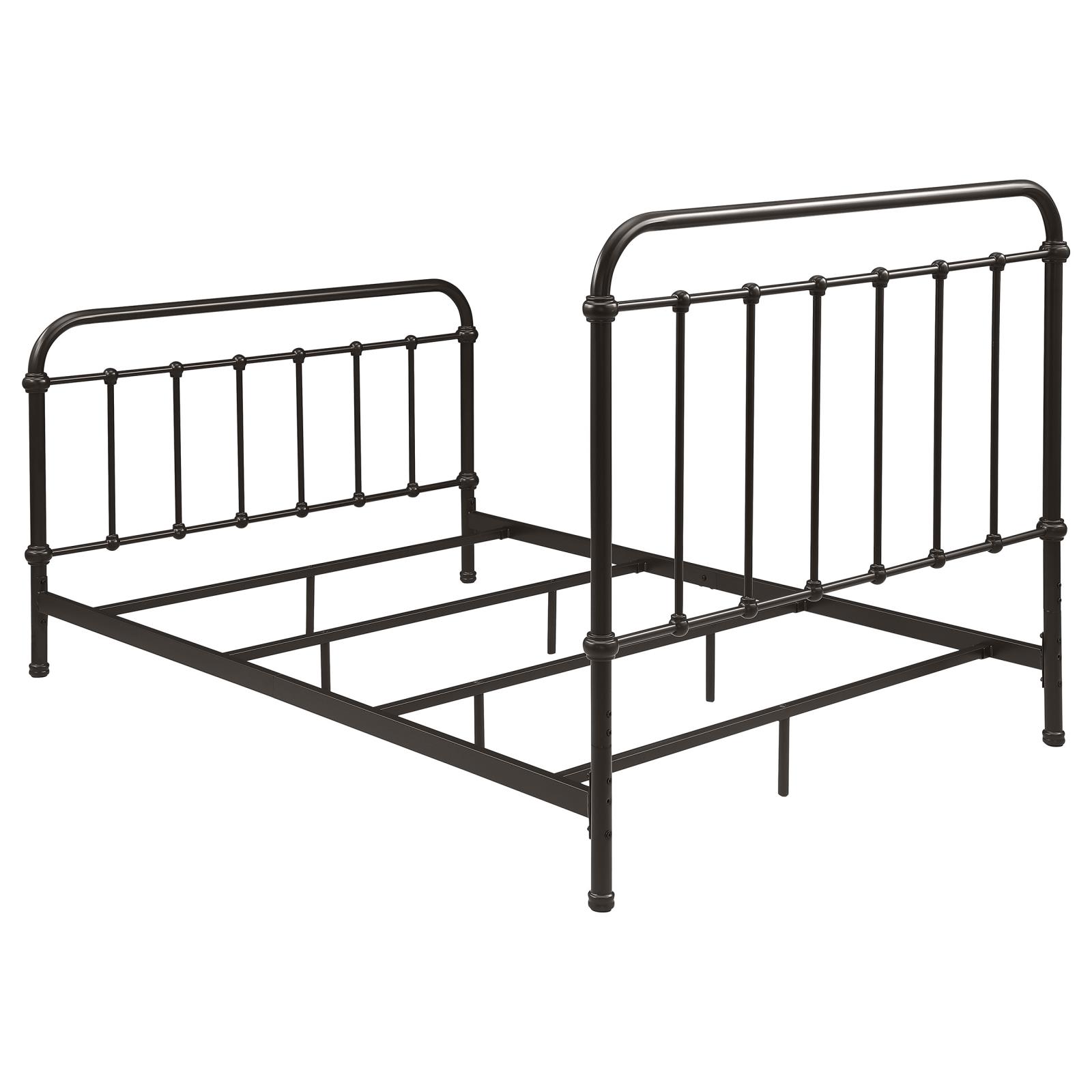 Livingston Metal Full Open Frame Bed Dark Bronze - Image 6