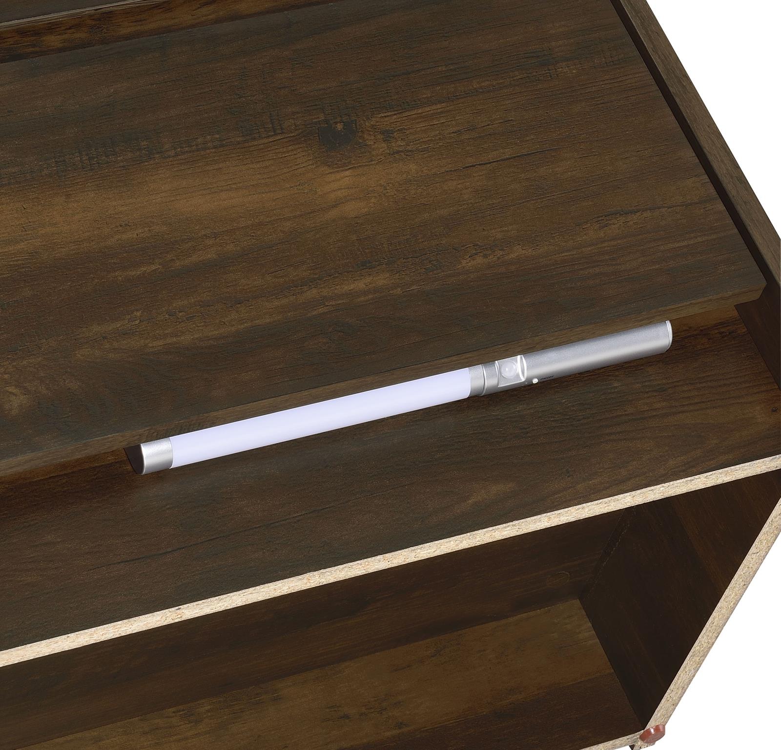 Westpark 2-drawer Nightstand LED Lights and USB Dark Pine - Image 12