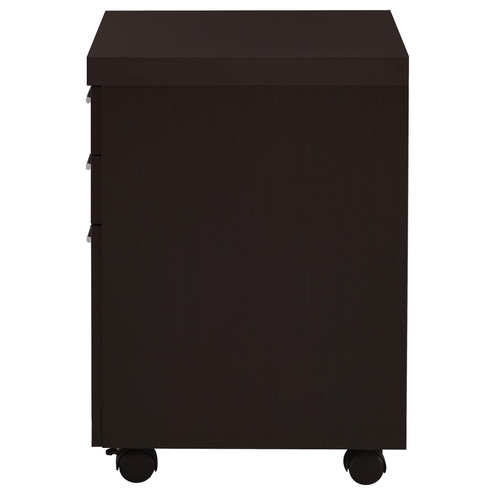 Skylar 3-drawer Home Office Mobile File Cabinet Cappuccino - Image 6