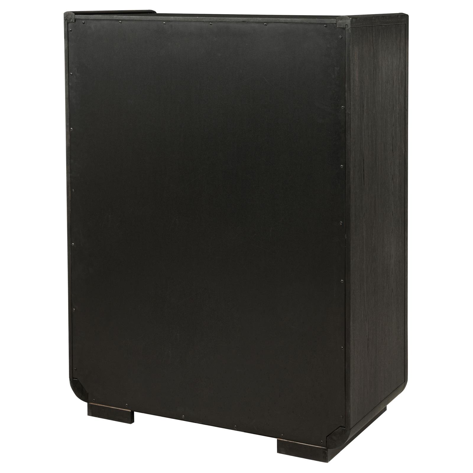Leandro 5-drawer Bedroom Chest of Drawers Burnished Black - Image 8