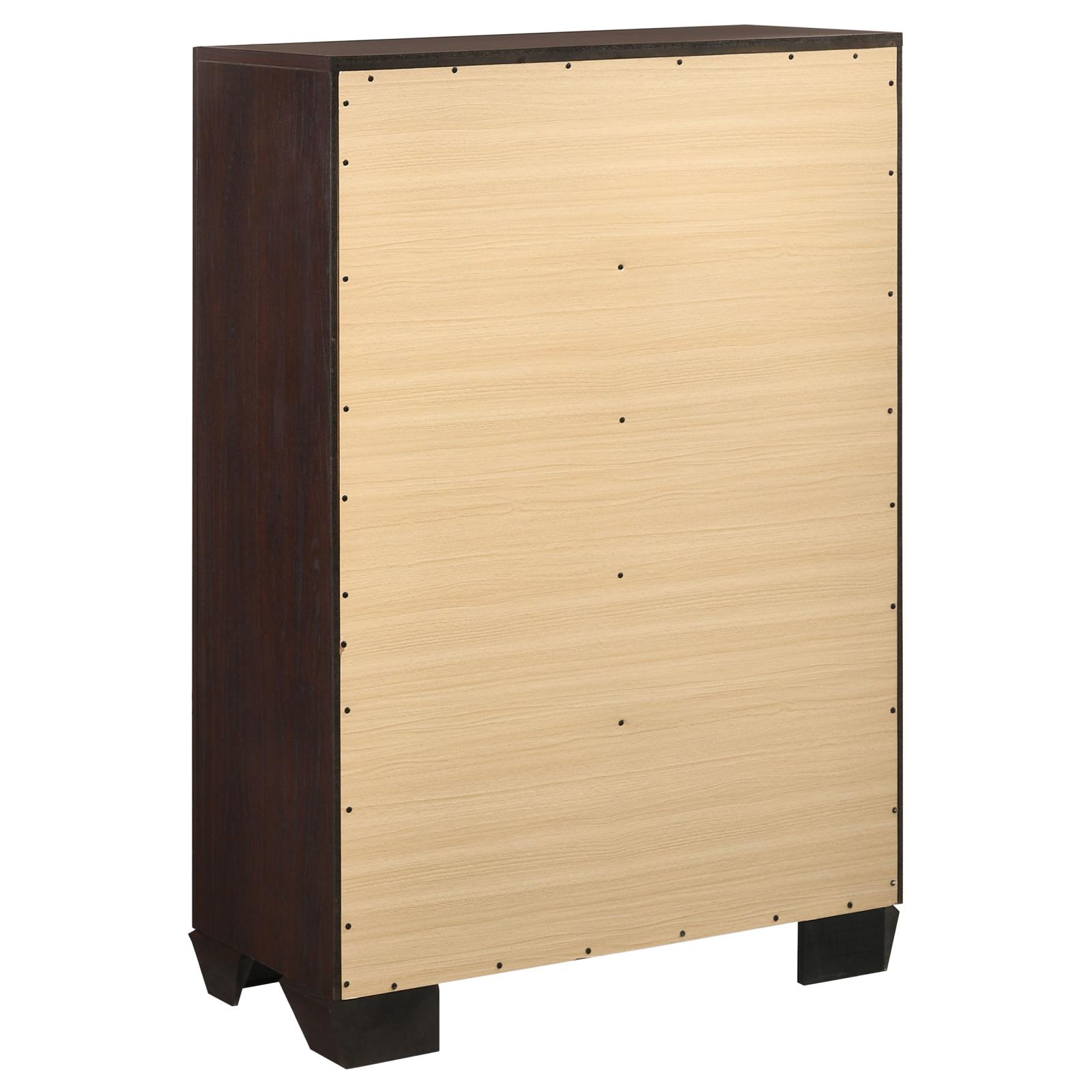 Kauffman 5-drawer Bedroom Chest Dark Cocoa - Image 6