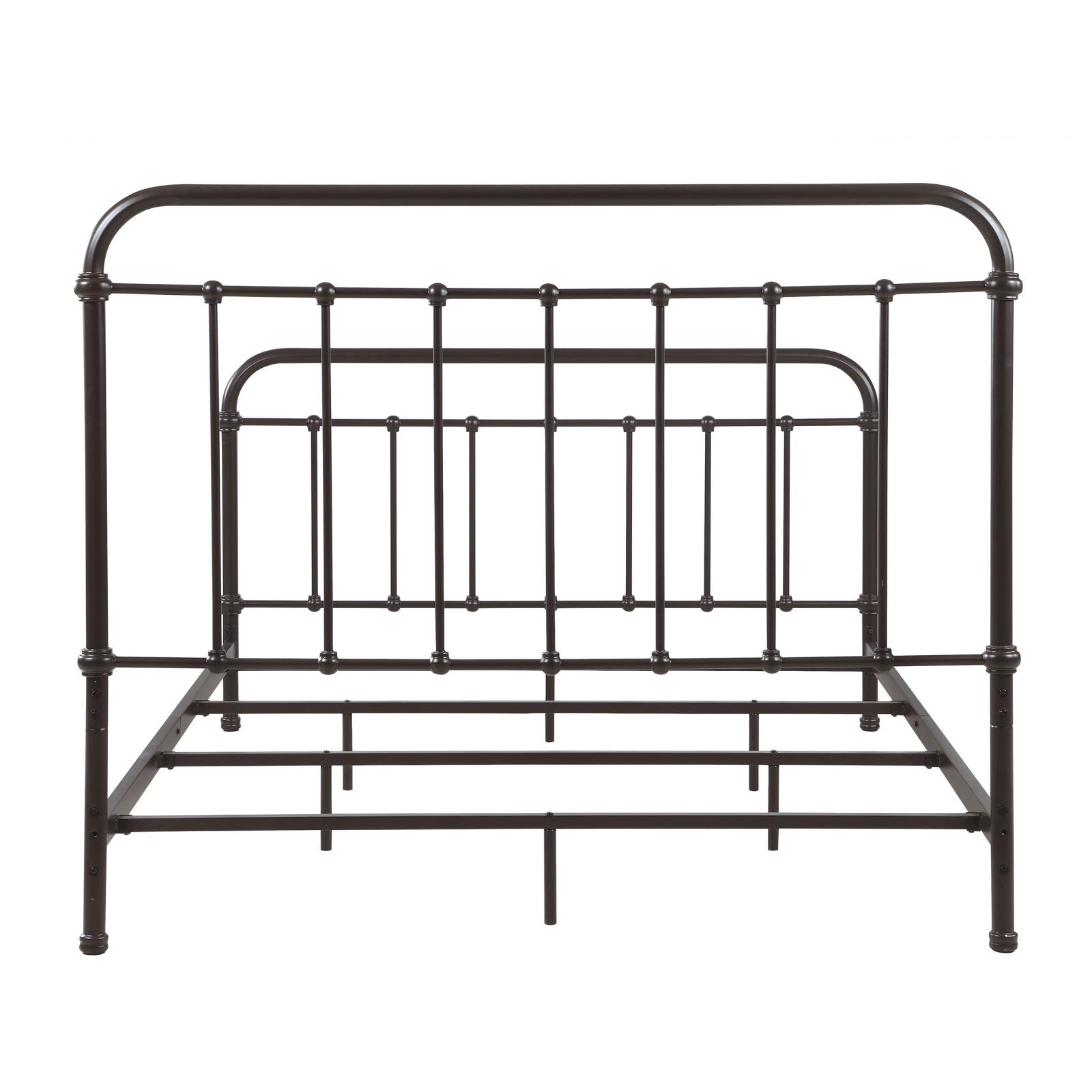 Livingston Metal Queen Open Frame Bed Dark Bronze - Image 7