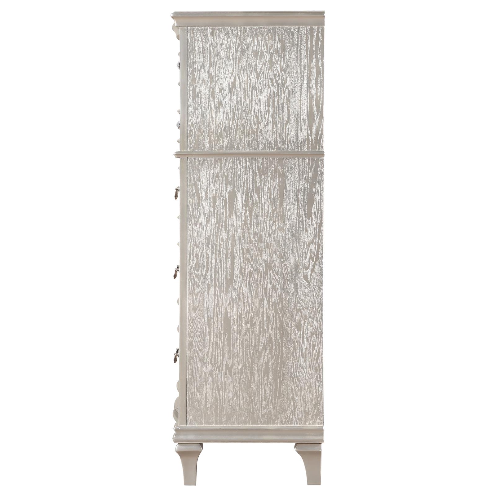 Evangeline 6-drawer Bedroom Chest Silver Oak - Image 5