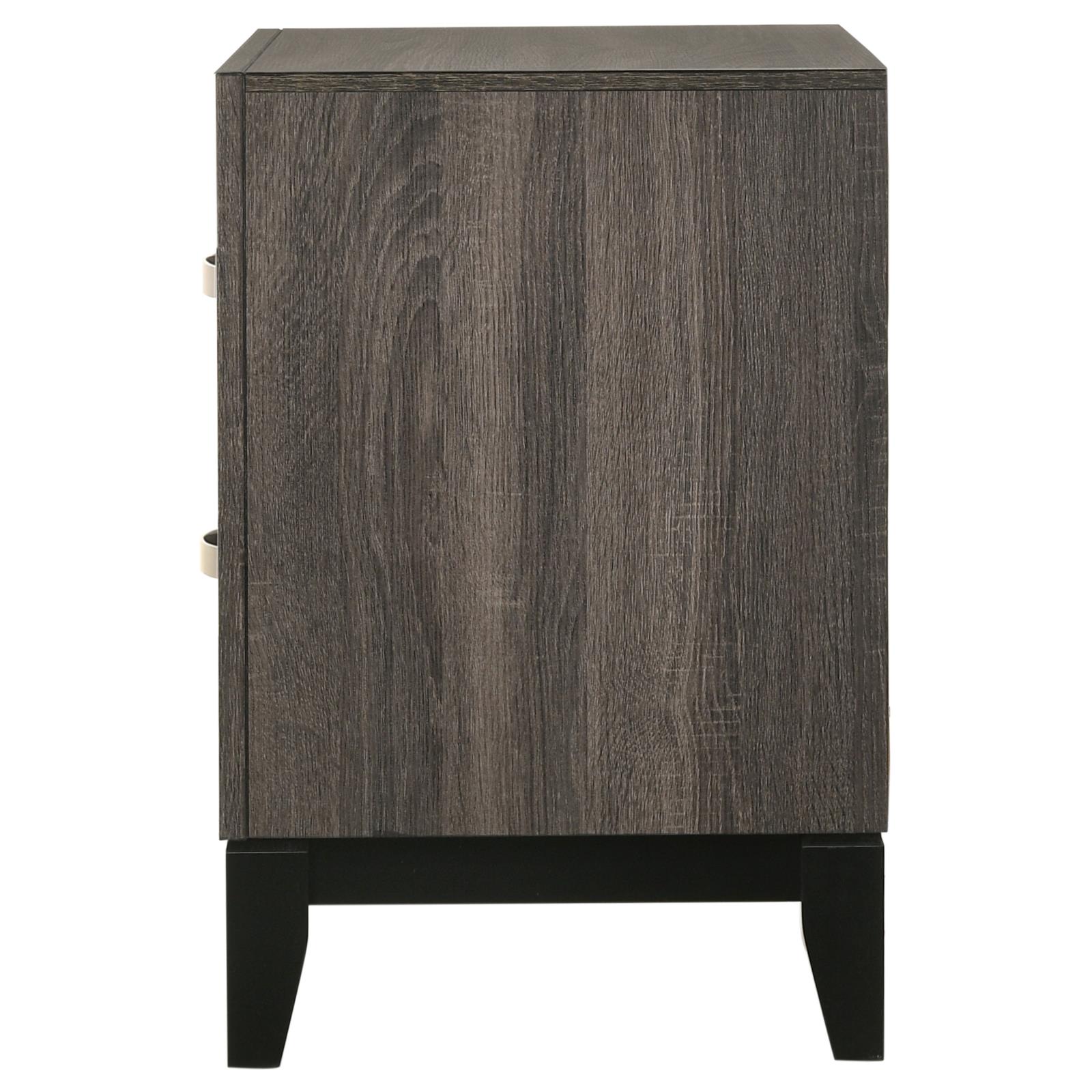 Watson 2-drawer Nightstand Grey Oak - Image 4