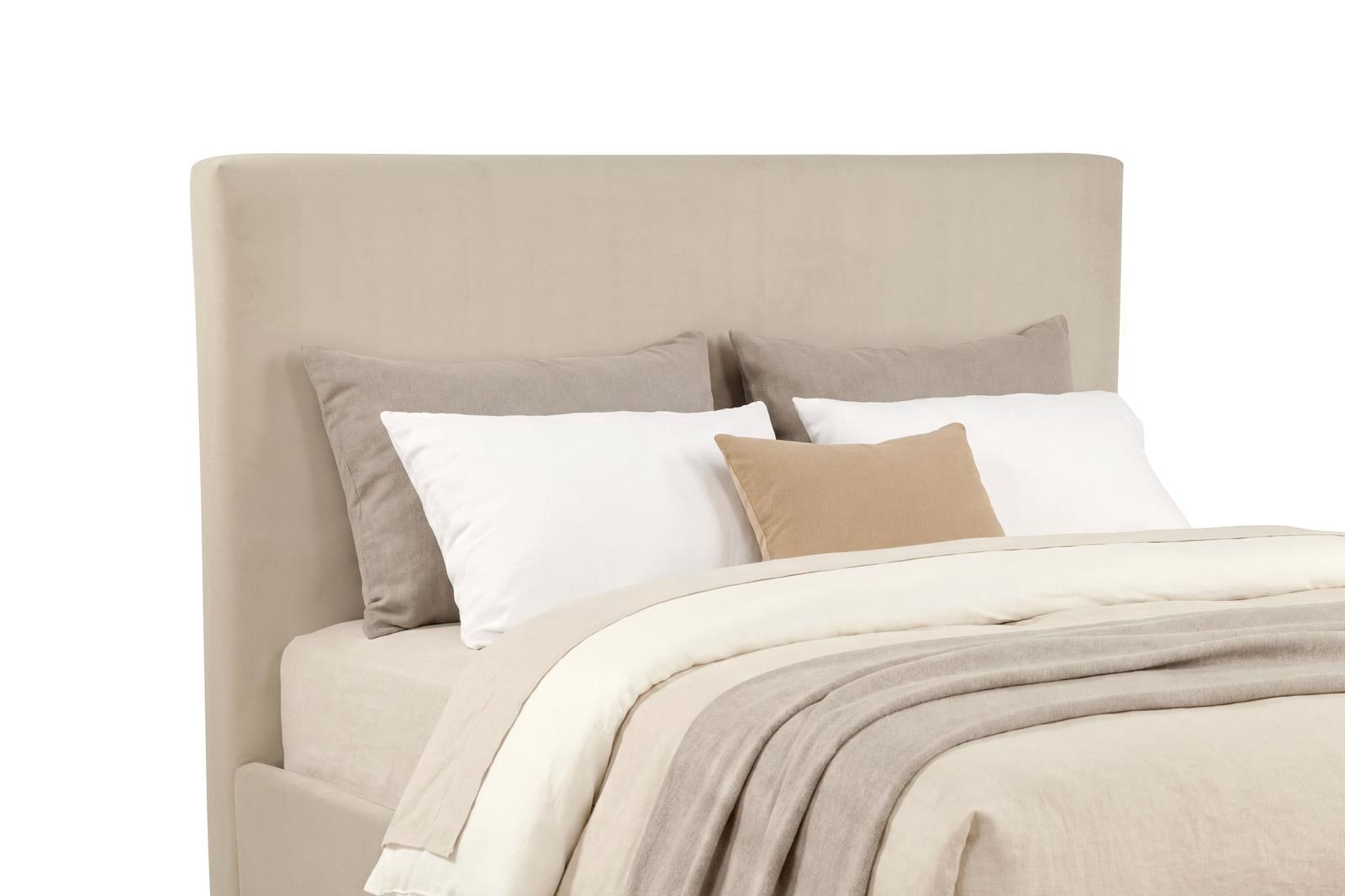 Knox Eastern King Fabric Upholstered Platform Bed Khaki - Image 7