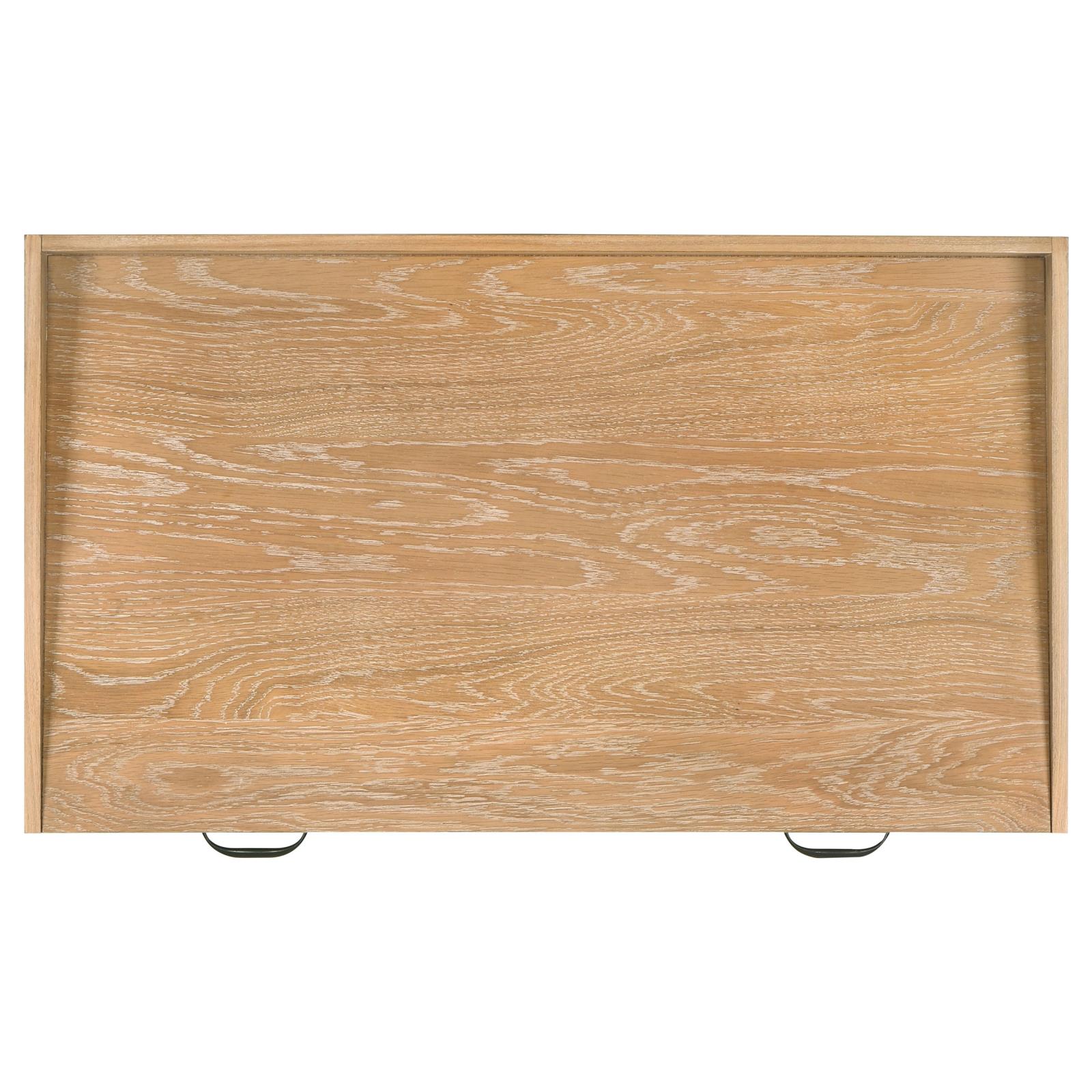Fabian 38-inch Computer Desk with Keyboard Drawer Distressed Light Brown - Image 13