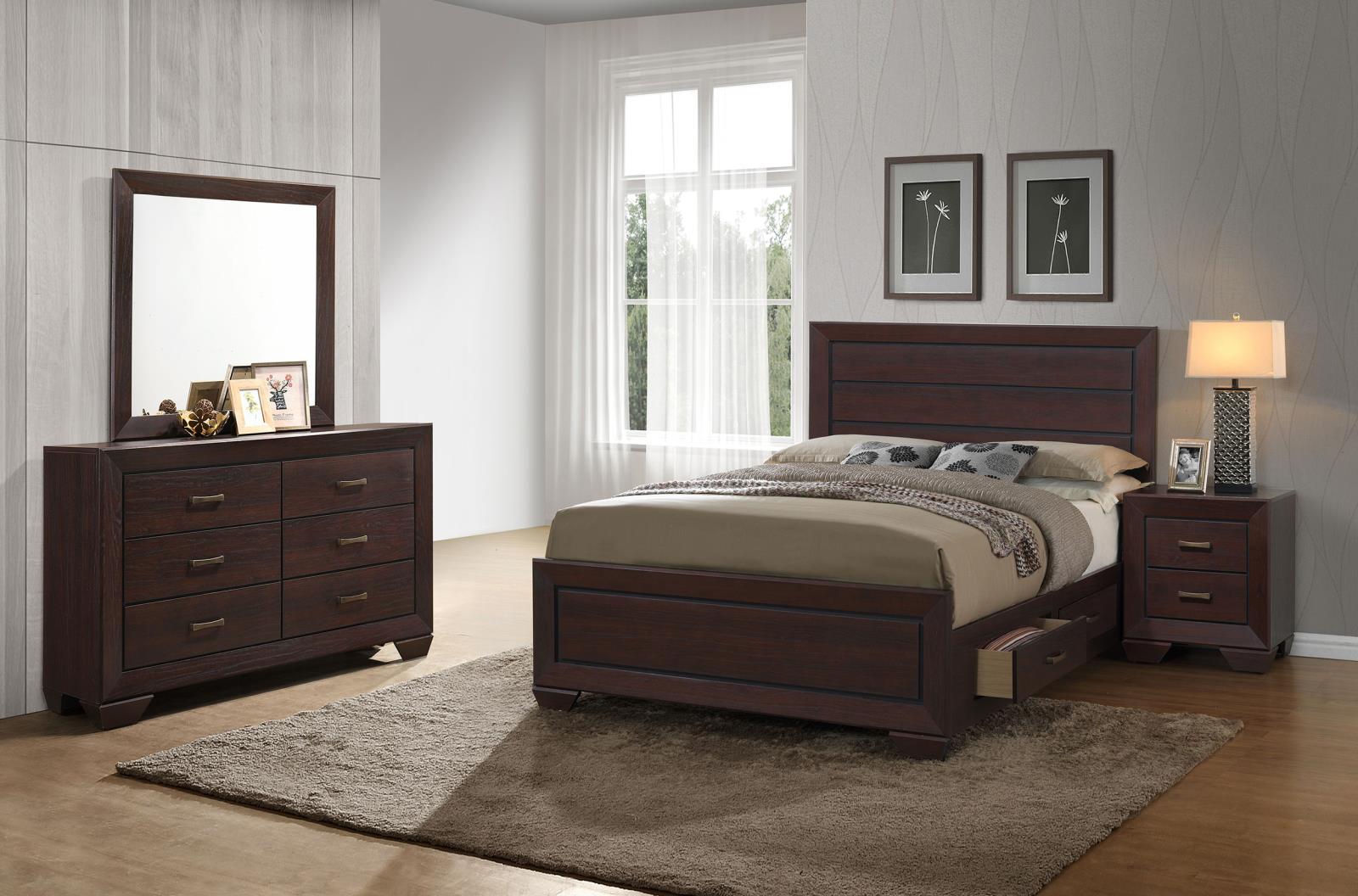Kauffman Bedroom Set Dark Cocoa - Image 2
