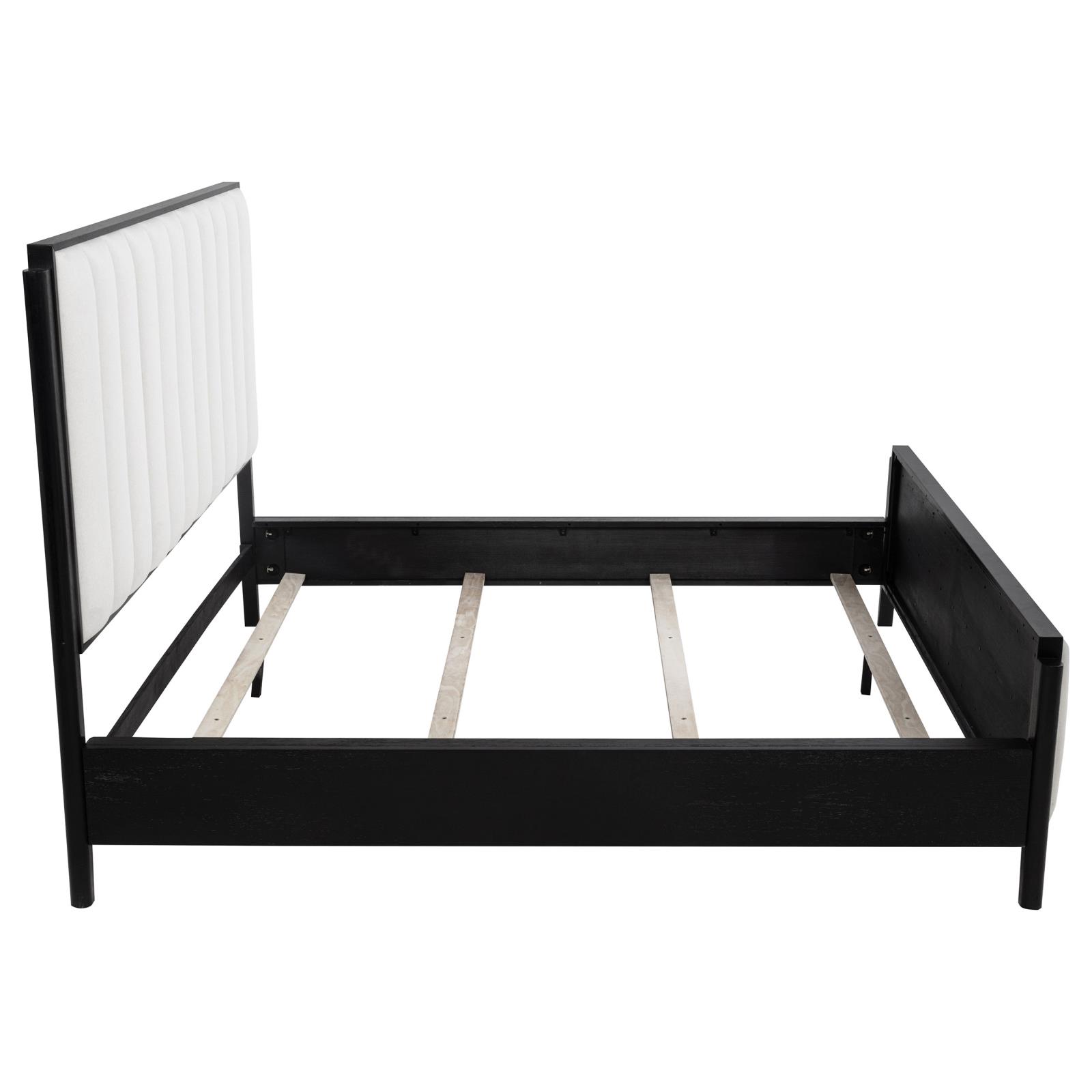 Brookmead 60-inch Upholstered California King Bed Black - Image 6