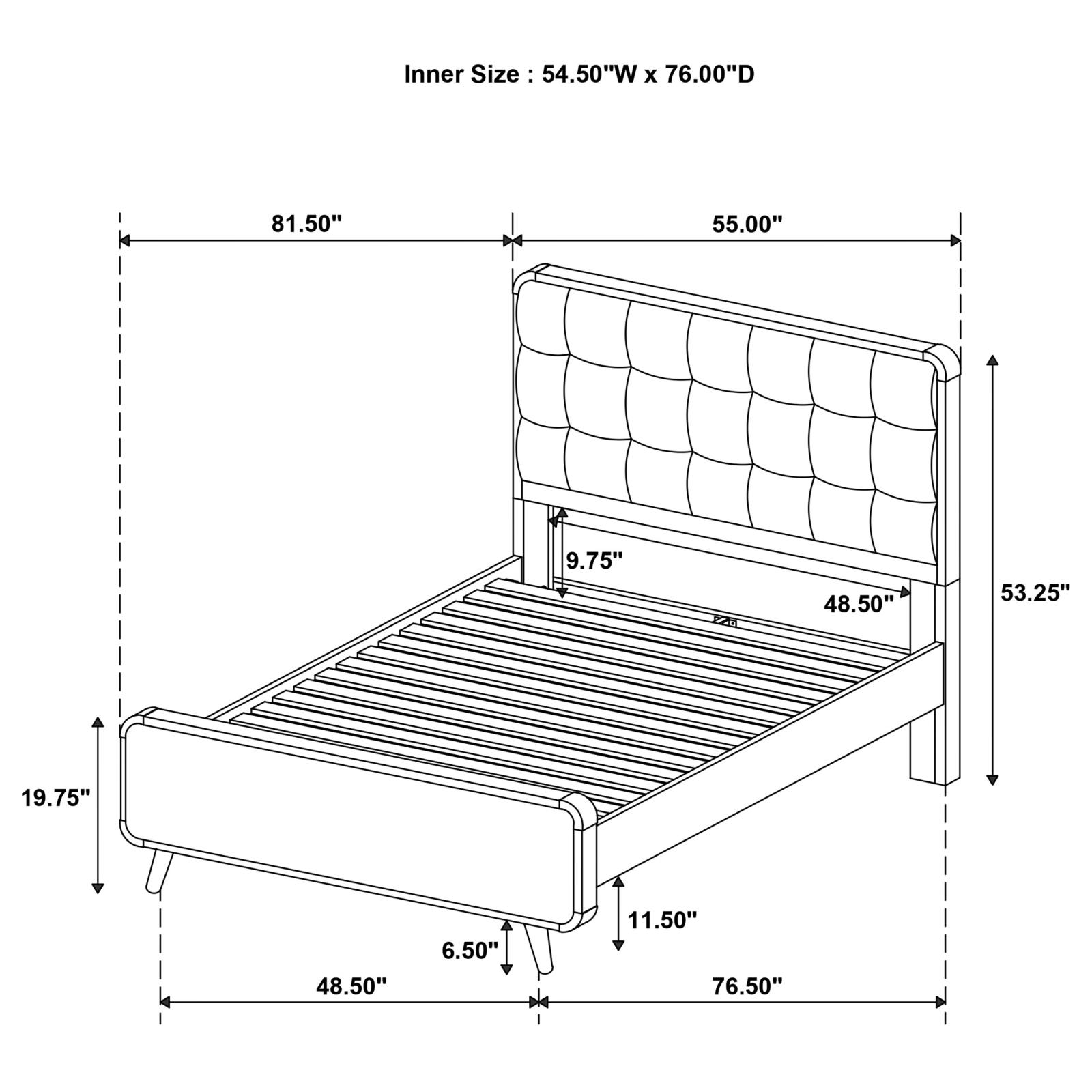 Robyn Wood Full Platform Bed Light Ash - Image 11