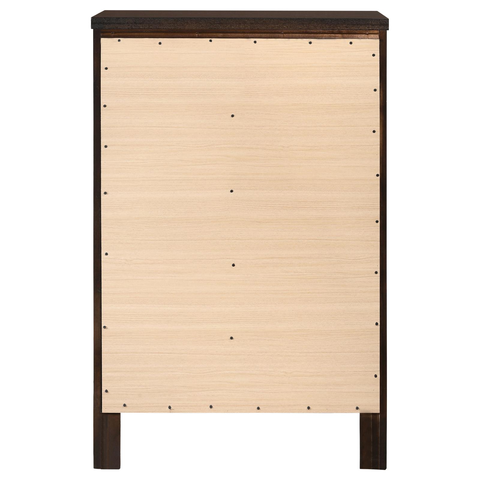 Carlton 5-drawer Bedroom Chest Cappuccino - Image 7