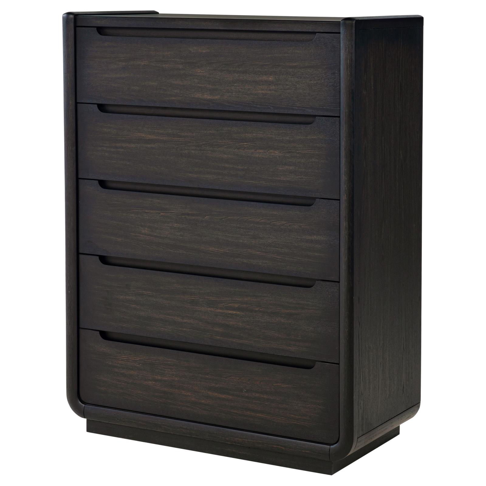 Leandro 5-drawer Bedroom Chest of Drawers Burnished Black - Image 4