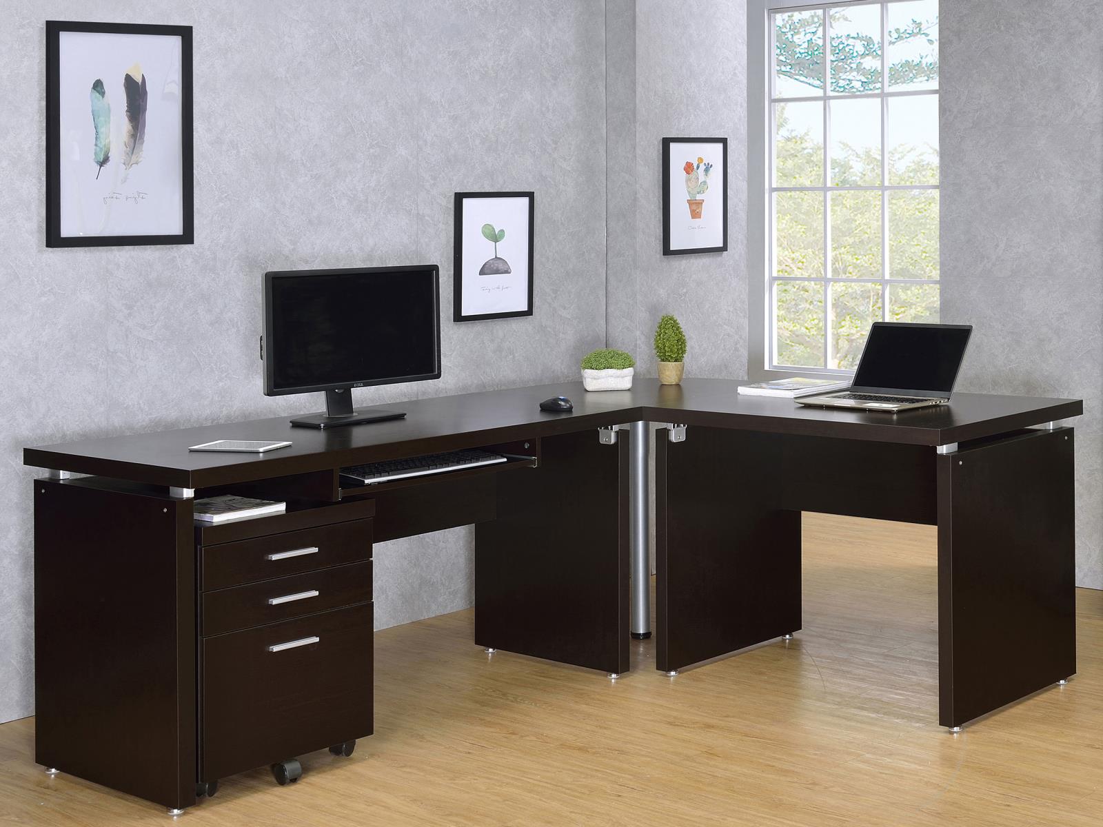 Skylar 3-drawer Home Office Mobile File Cabinet Cappuccino - Image 14