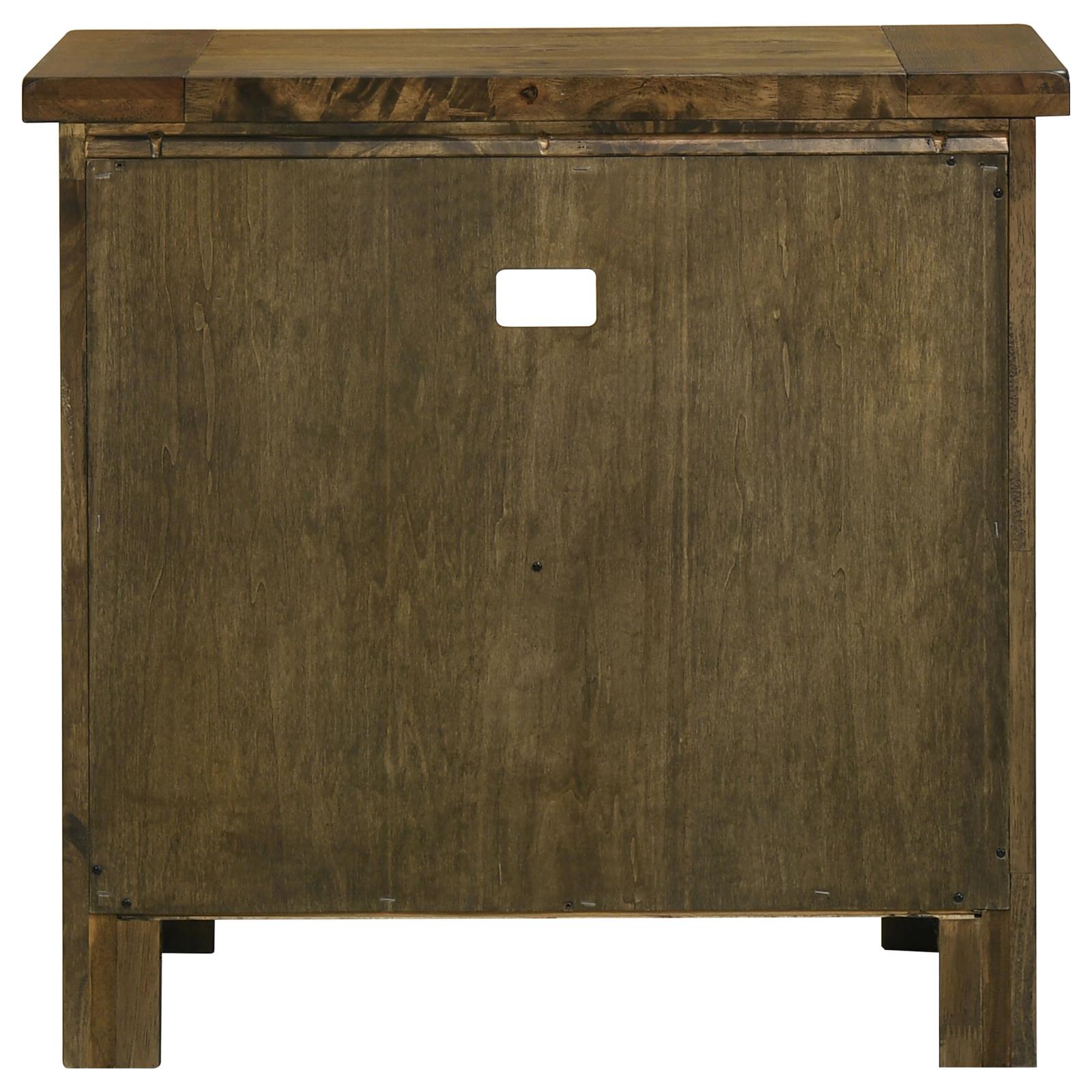 Doherty 1-drawer Nightstand Bedside Table Rustic Brown - Image 7