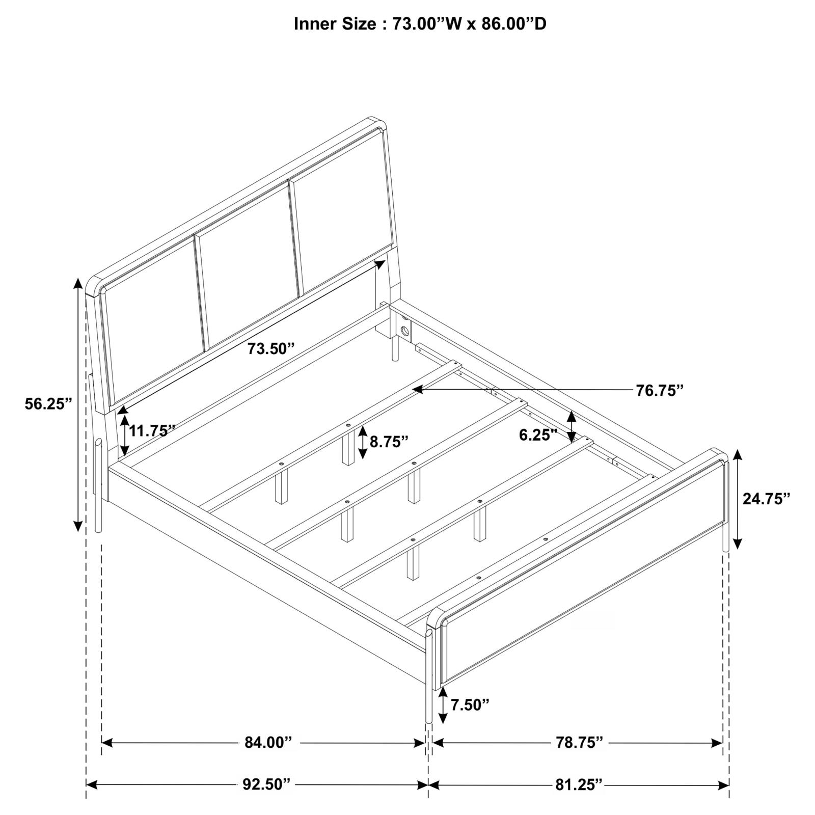 Arini Bedroom Set Cream and Black - Image 13