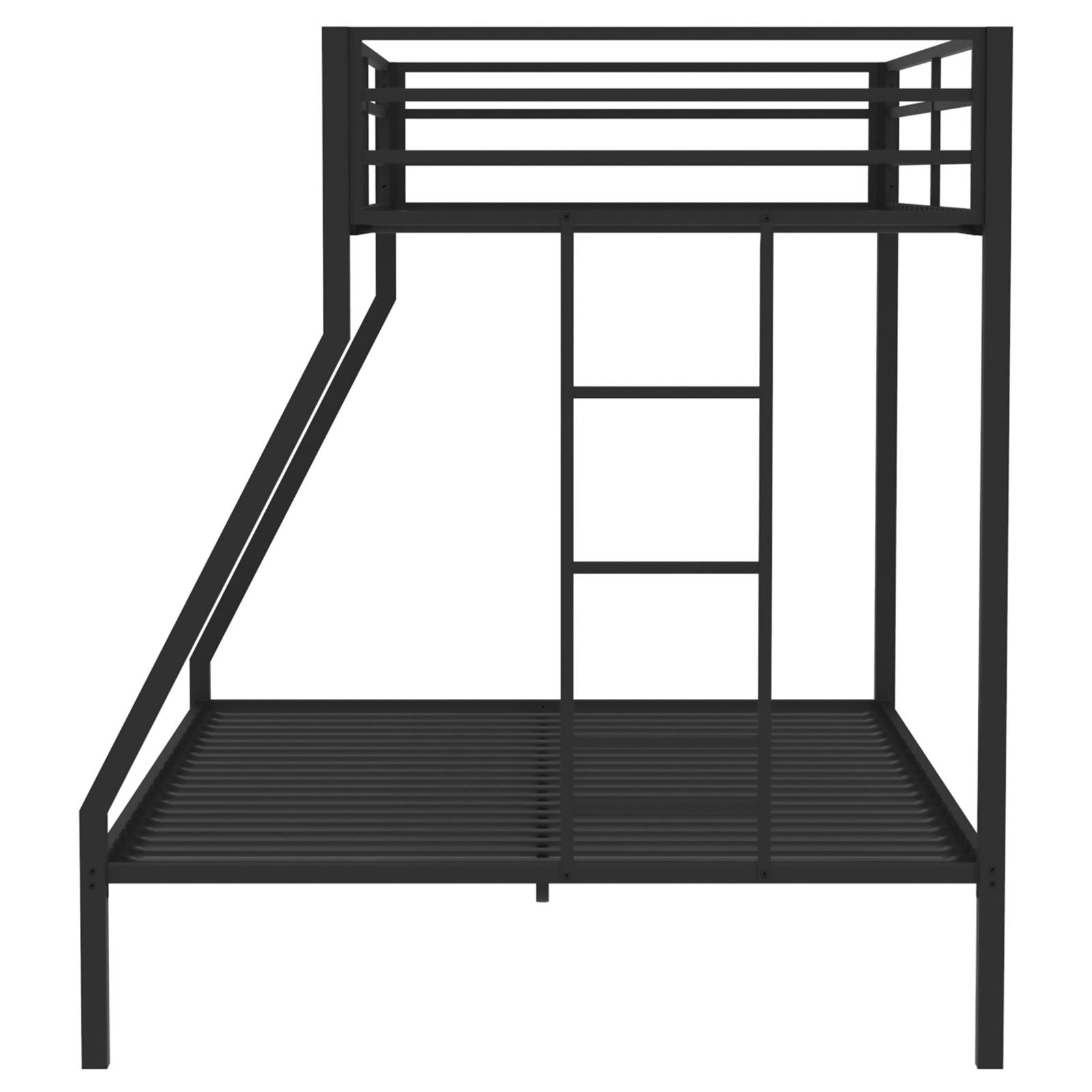 Alevera Metal Twin Over Full Bunk Bed with Ladder - Image 6