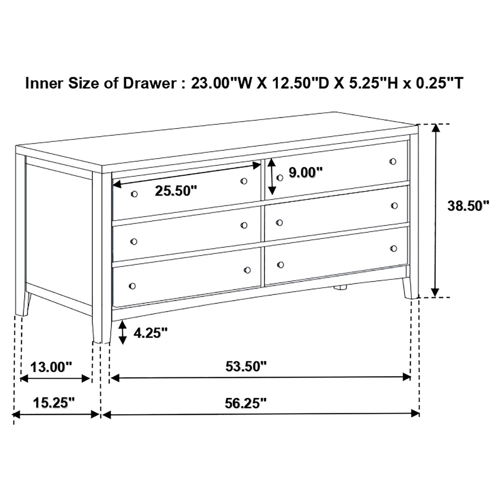 Carlton Bedroom Set Cappuccino - Image 19