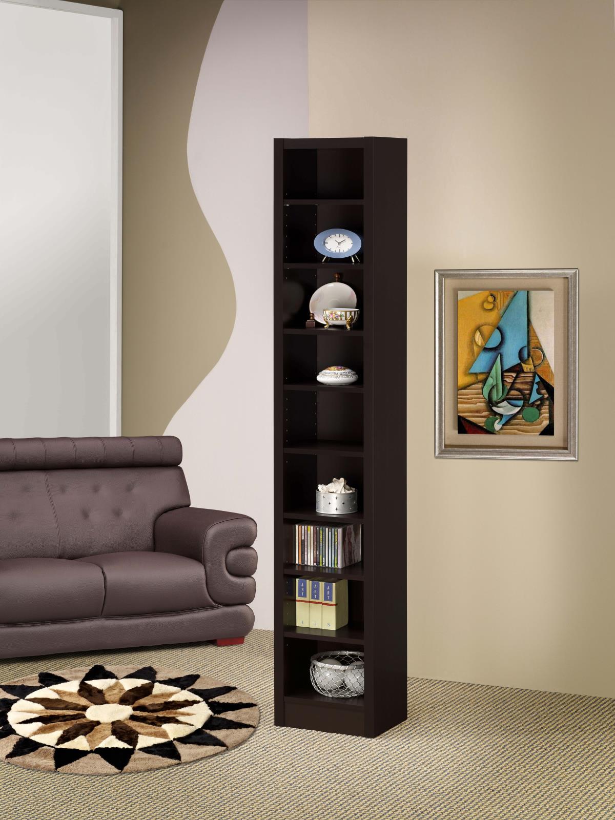 Eliam 71-inch 8-shelf Bookcase Cappuccino - Image 2