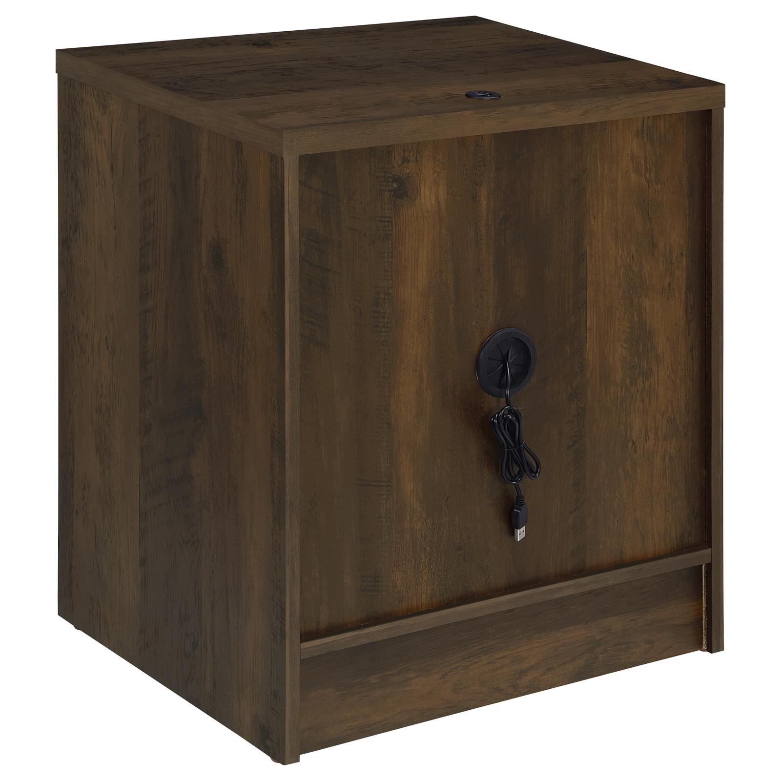 Westpark 2-drawer Nightstand LED Lights and USB Dark Pine - Image 8