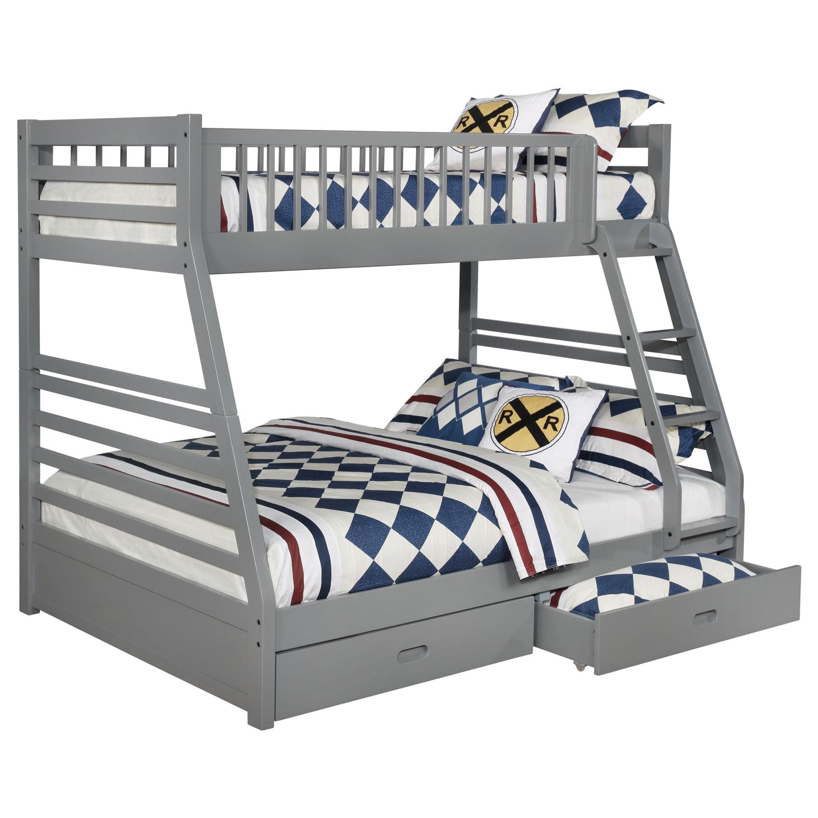 Ashton 2-drawer Wood Twin Over Full Bunk Bed - Image 14