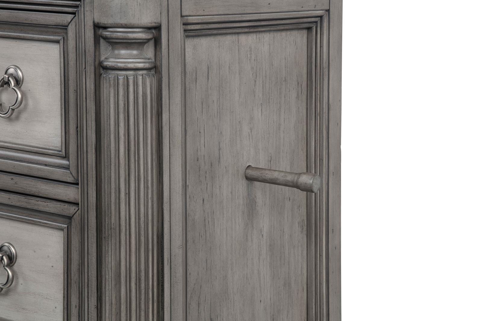 Cresswell 5-drawer Chest of Drawers Weathered Taupe - Image 9