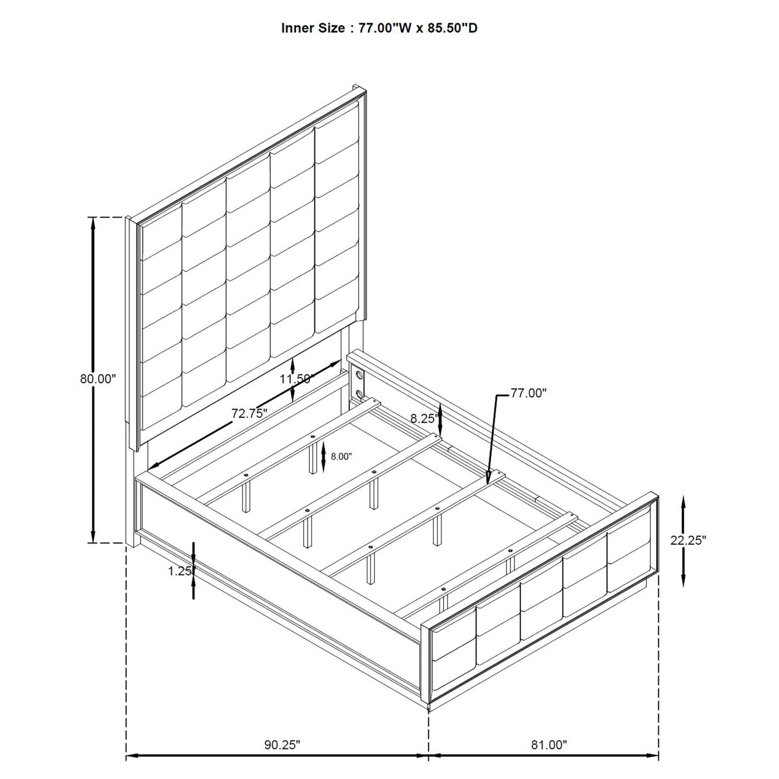 Durango Bedroom Set Taupe Oak - Image 16