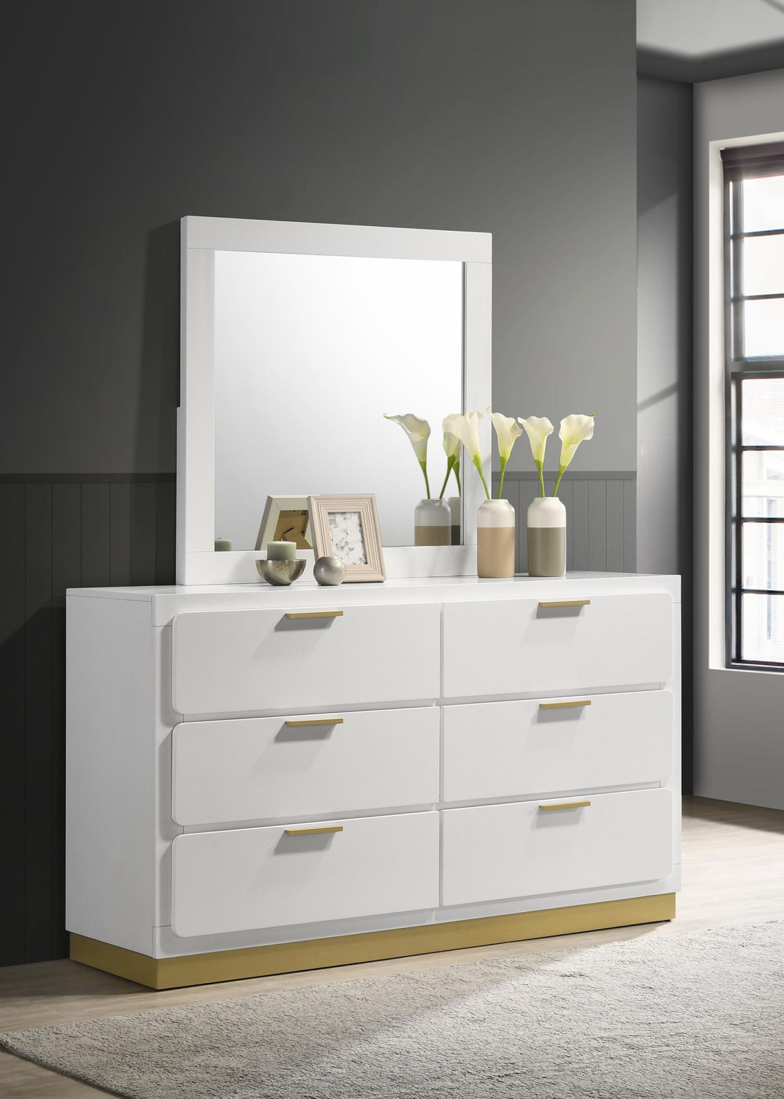 Caraway 6-drawer Dresser with Mirror - Image 2