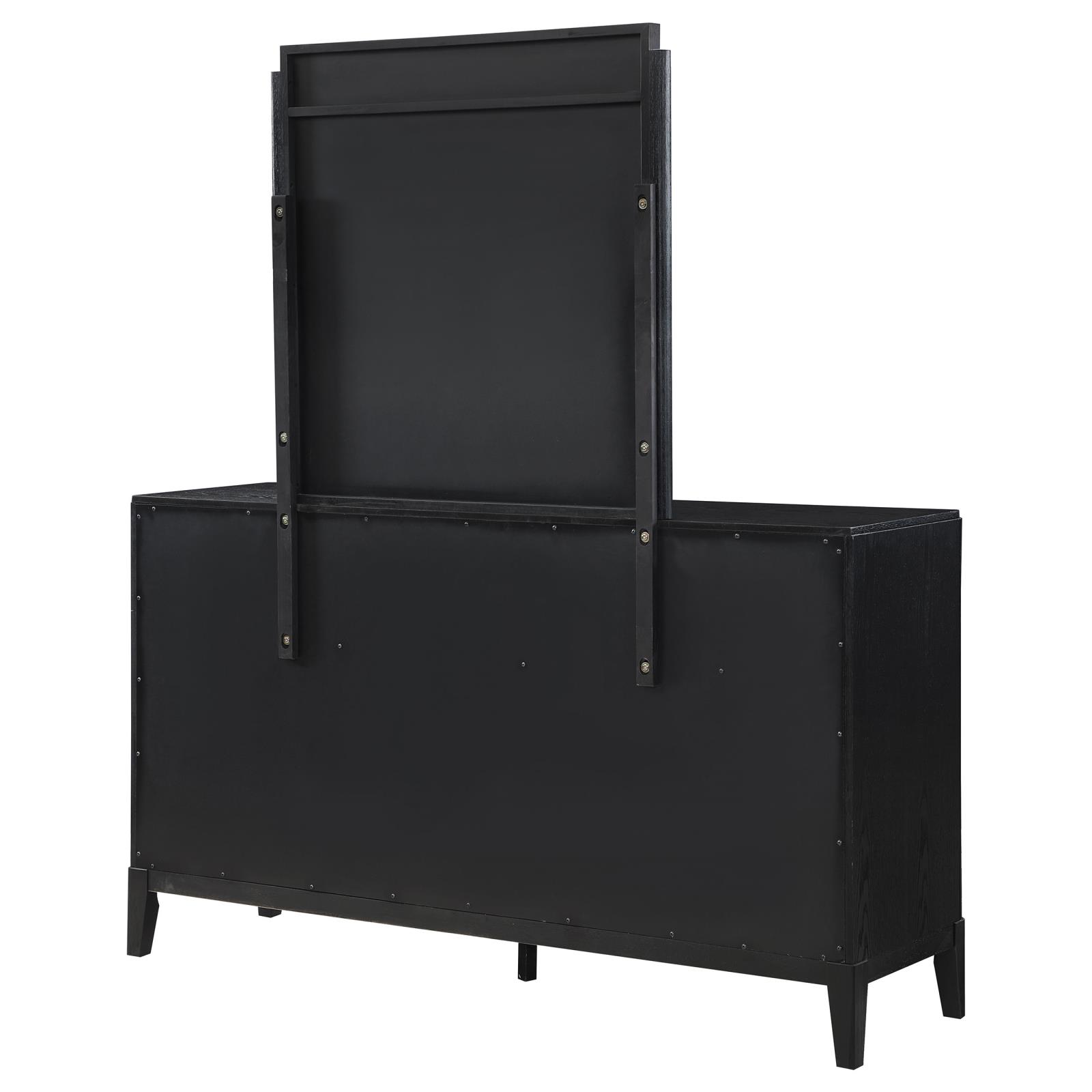 Brookmead 8-drawer Dresser with Mirror Black - Image 8