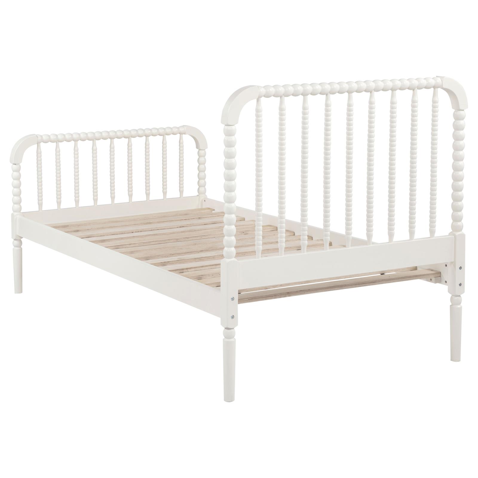 Jones Wood Twin Open Frame Bed White - Image 7