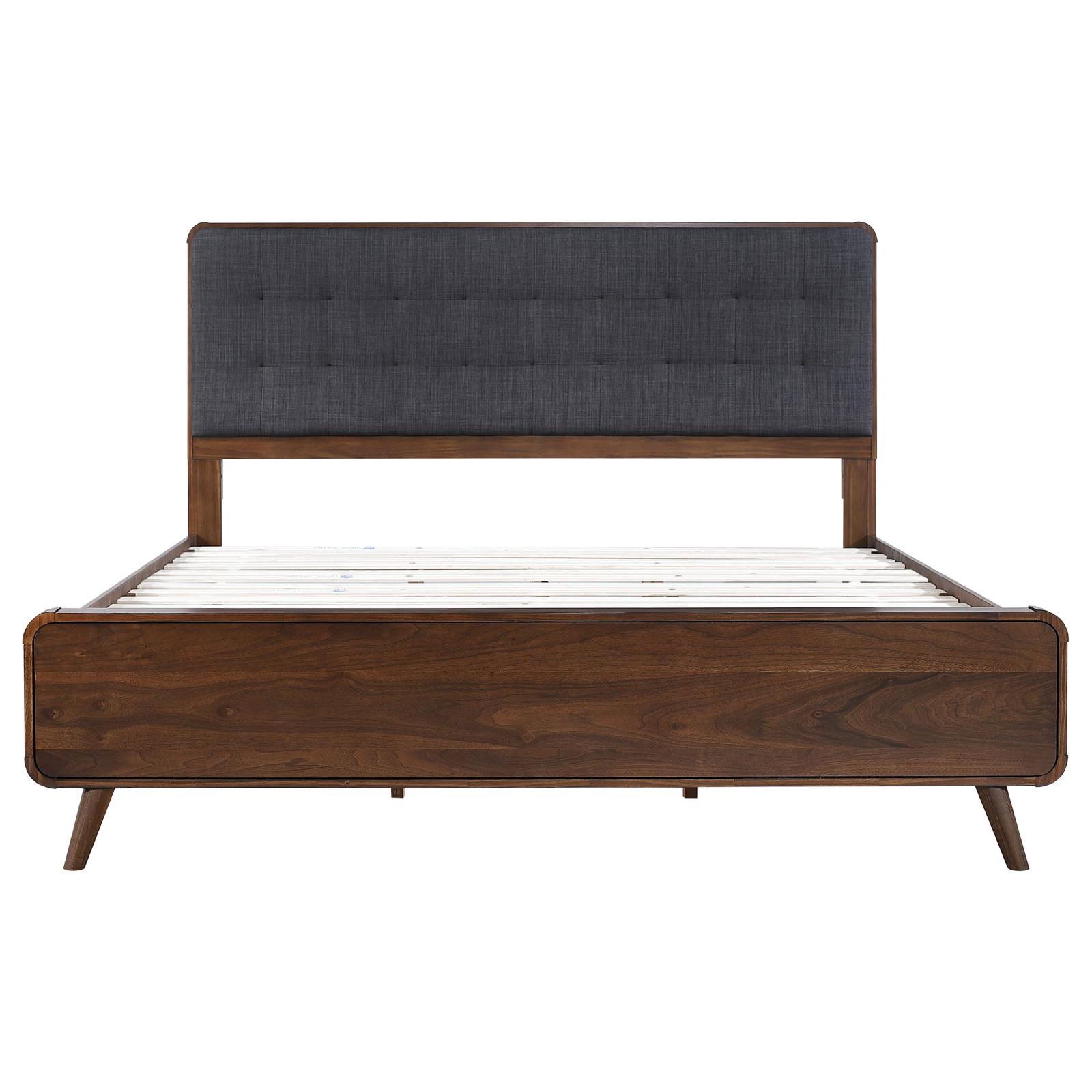 Robyn Wood Eastern King Platform Bed Dark Walnut - Image 4