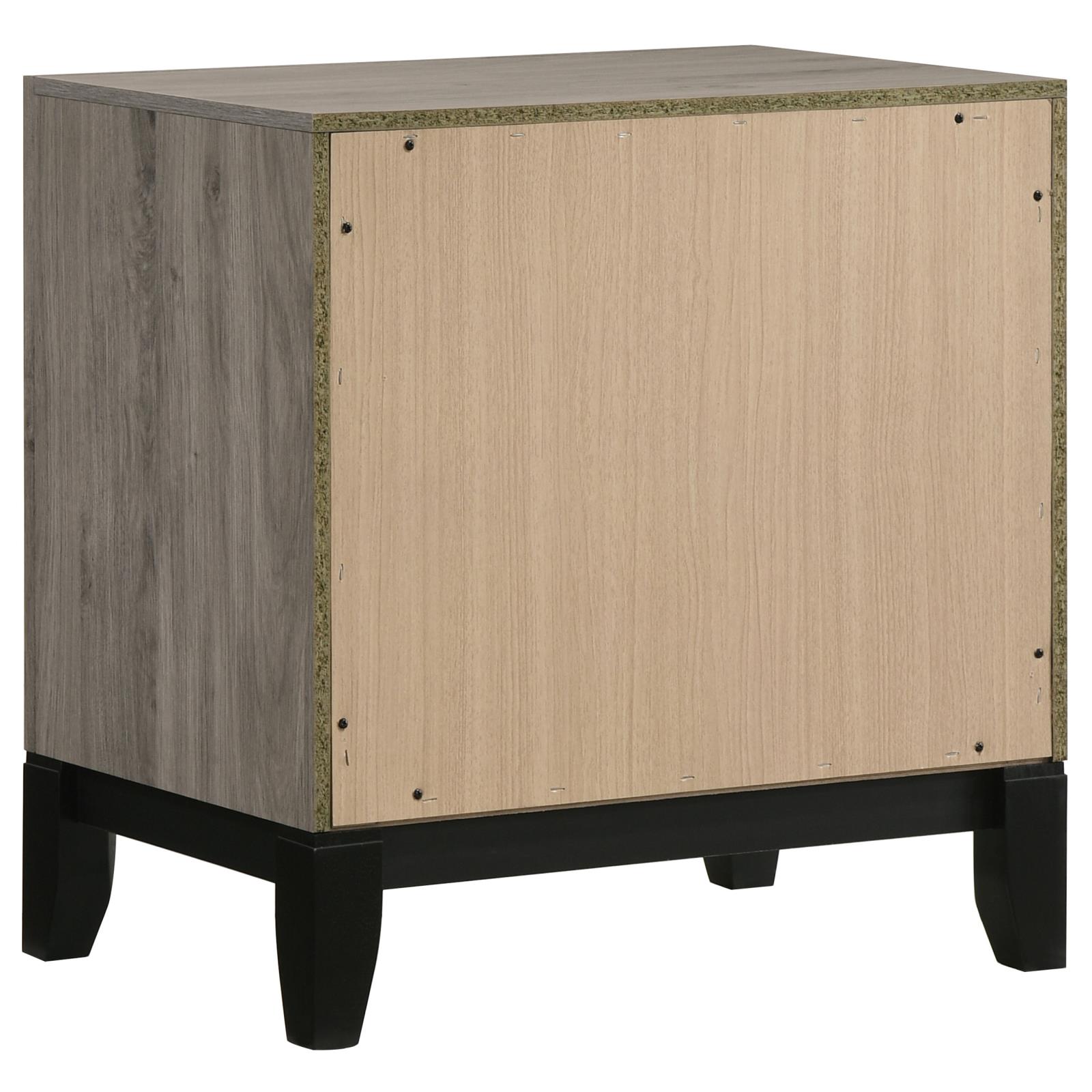 Valen 2-drawer Nightstand Bedside Table Light Taupe - Image 6