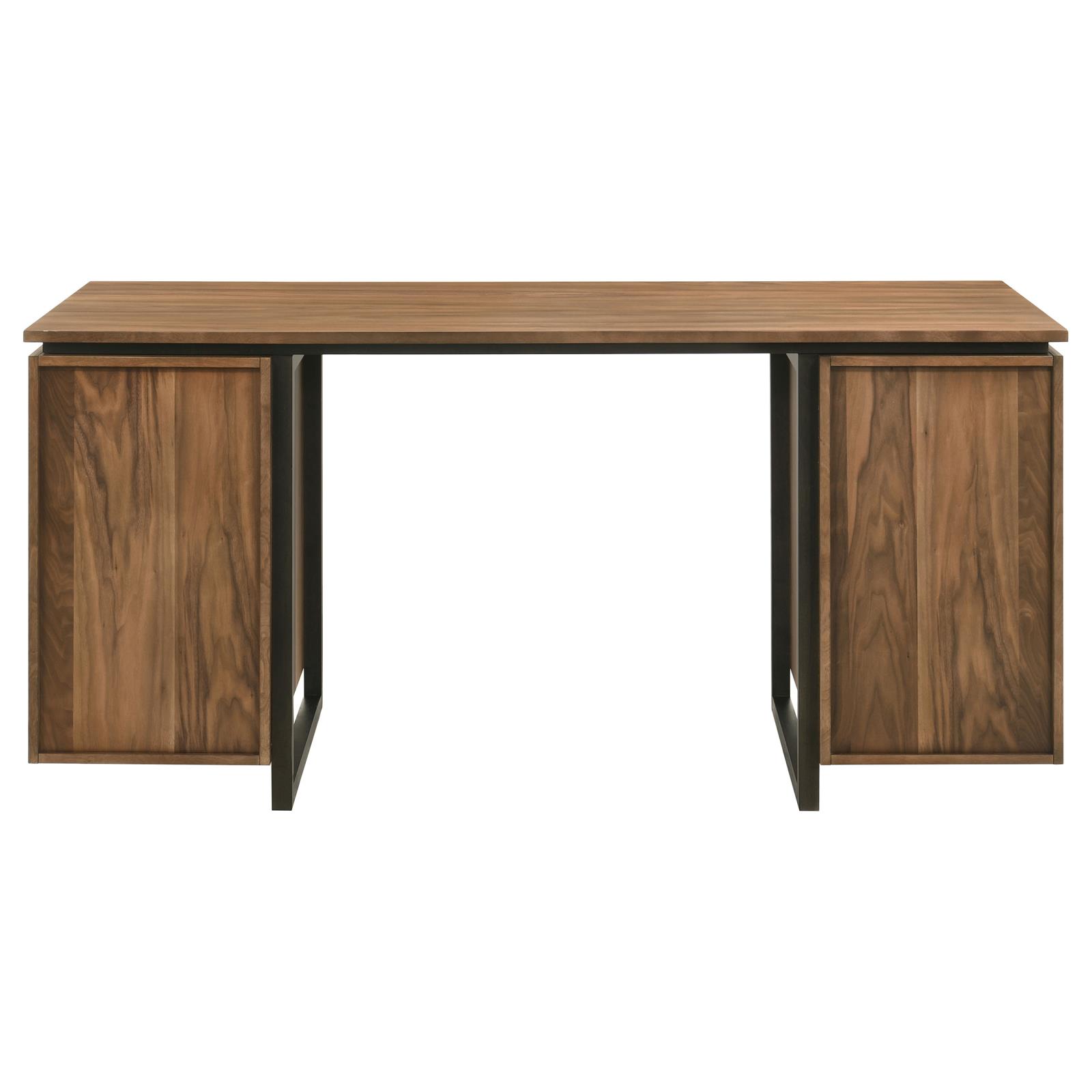 Berhalter 6-Drawer Double Pedestal File Computer Desk - Image 9