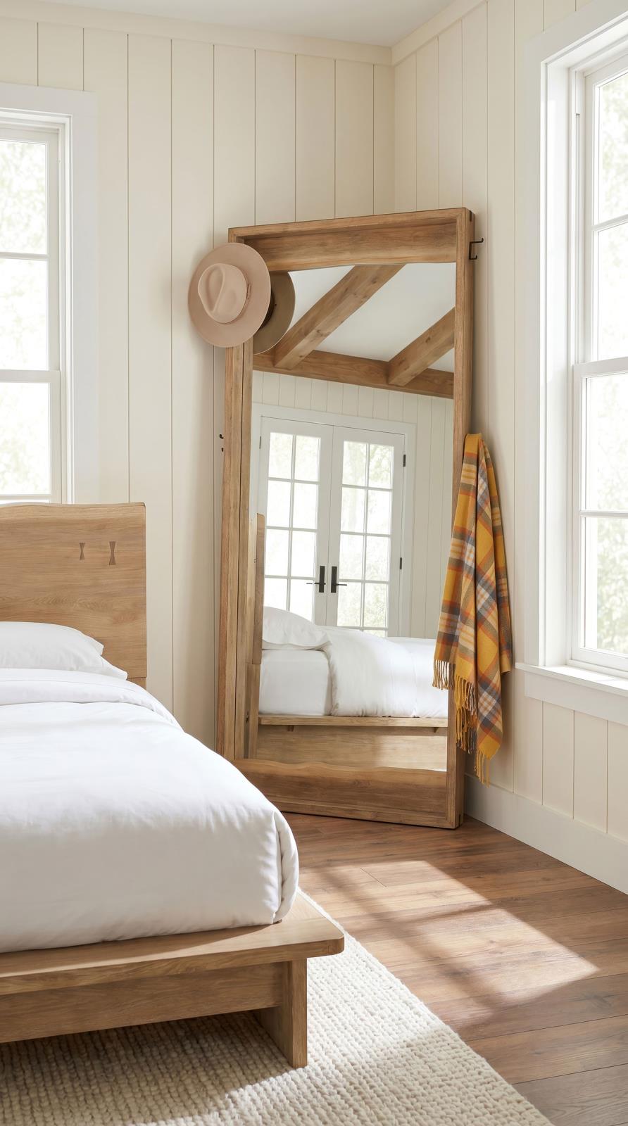 Stillwater Full-Length Floor Mirror Weathered Oak - Image 2