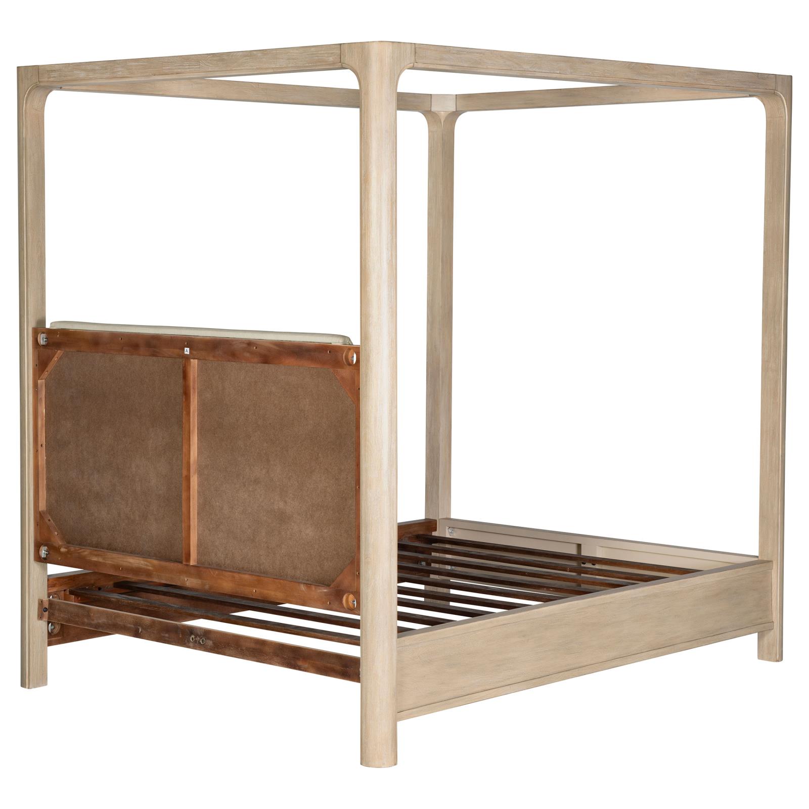 Solano 85-inch California King Canopy Bed Weathered Mango - Image 8
