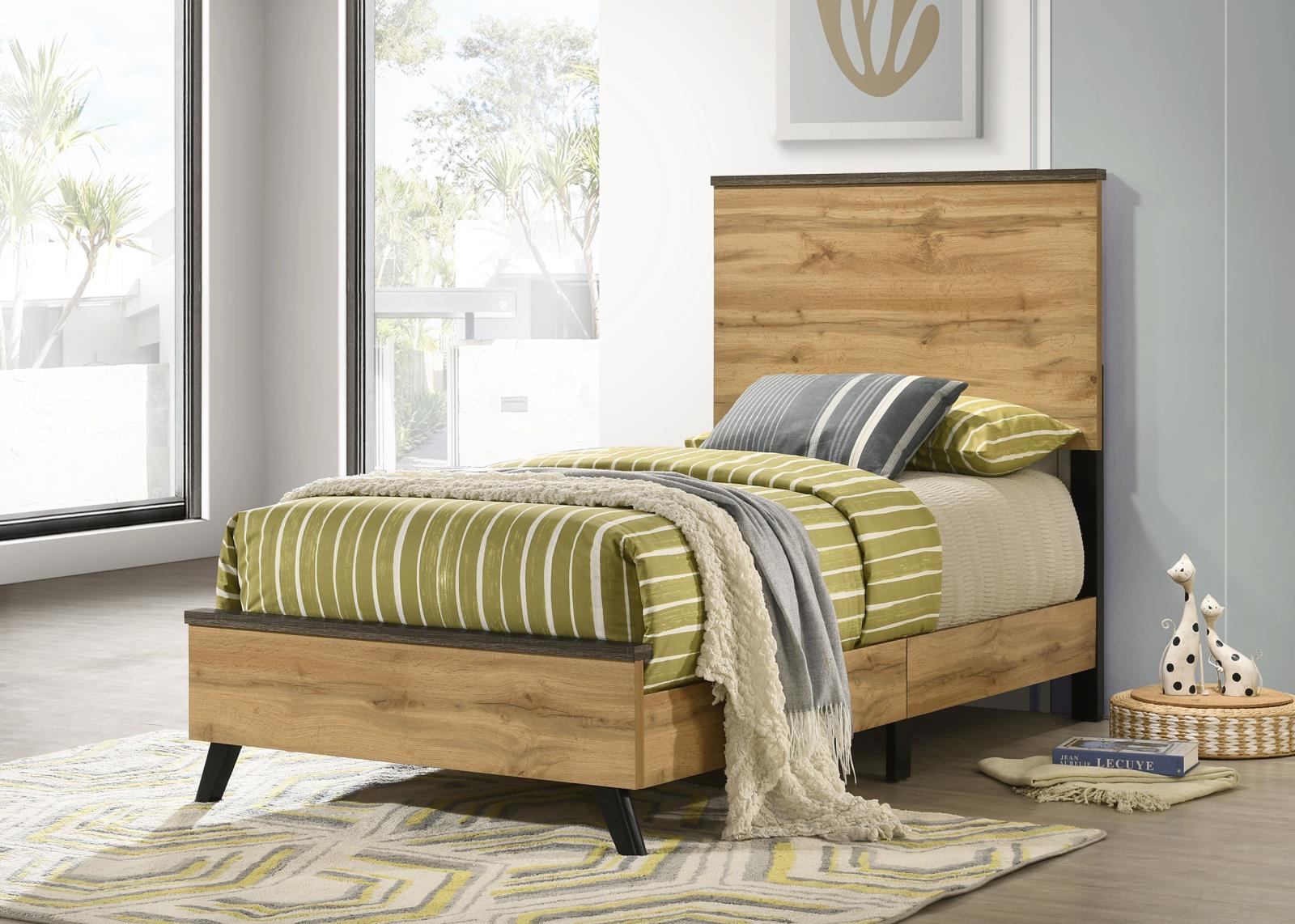 Kaywood 52-inch Twin Panel Bed Natural Pine - Image 2