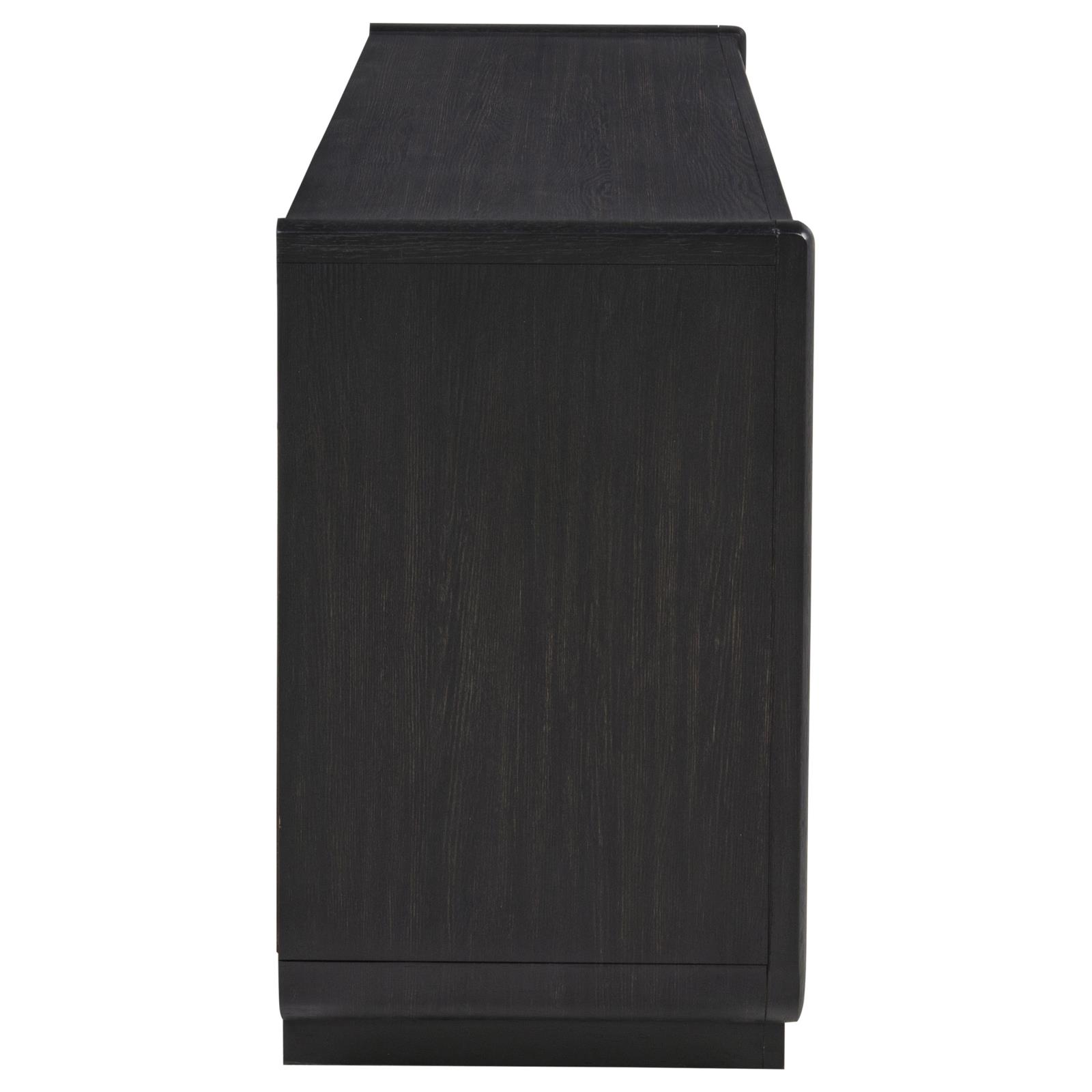 Leandro 72-inch 4-door TV Stand Media Console Burnished Black - Image 10