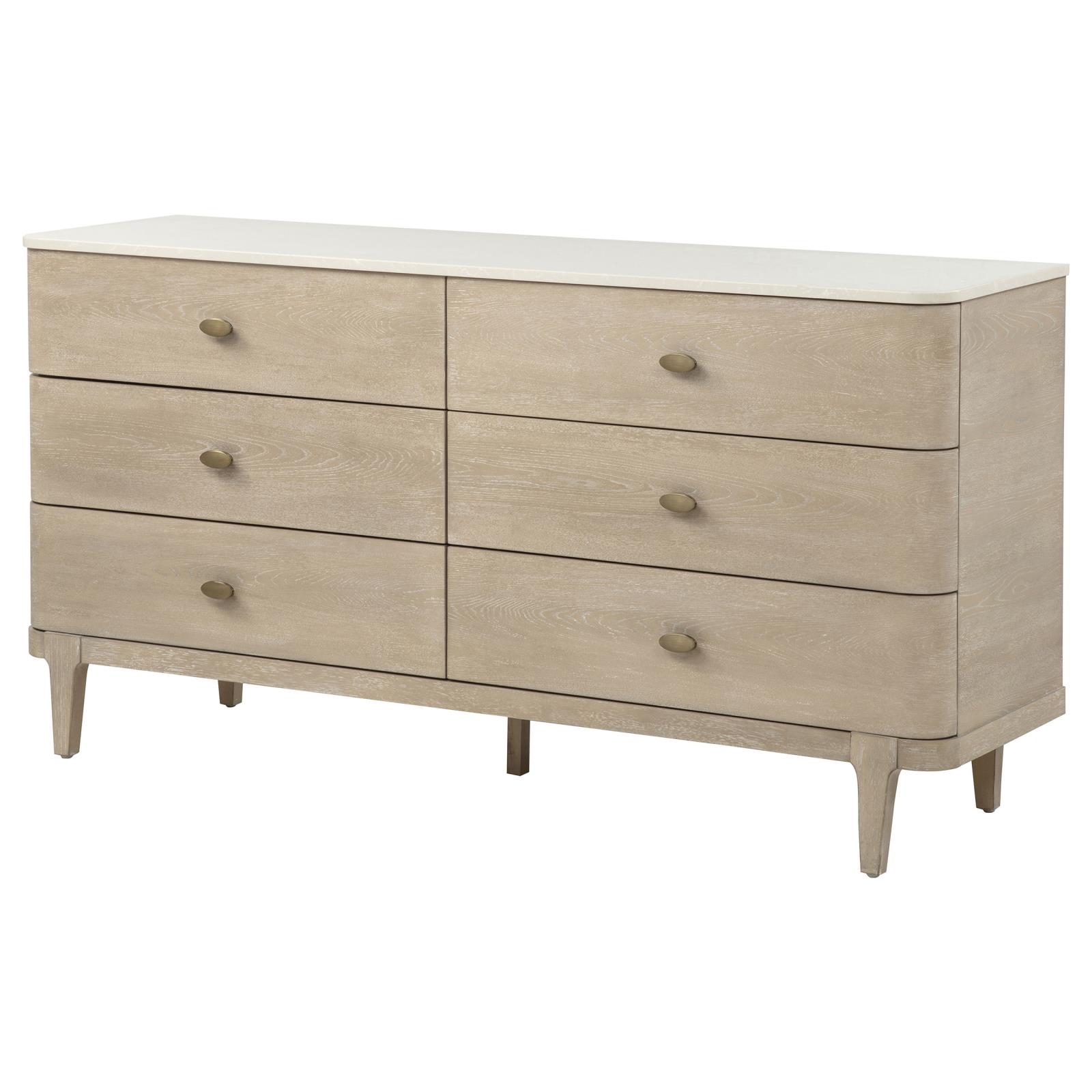 Lucaire 6-drawer Dresser Cabinet Sandstone - Image 4