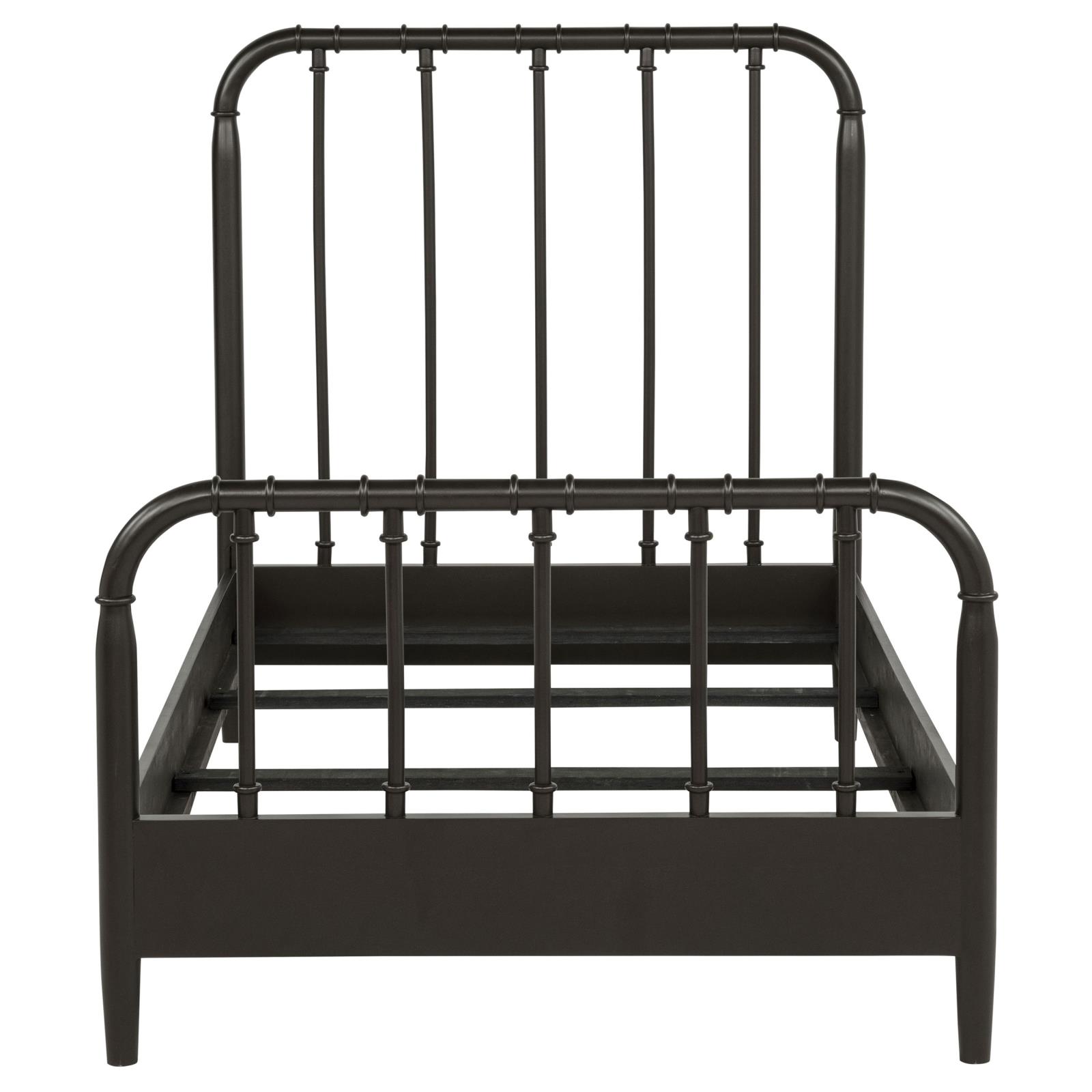 Rocco All Wood Water Pipe Open Frame Twin Bed Dark Bronze - Image 4