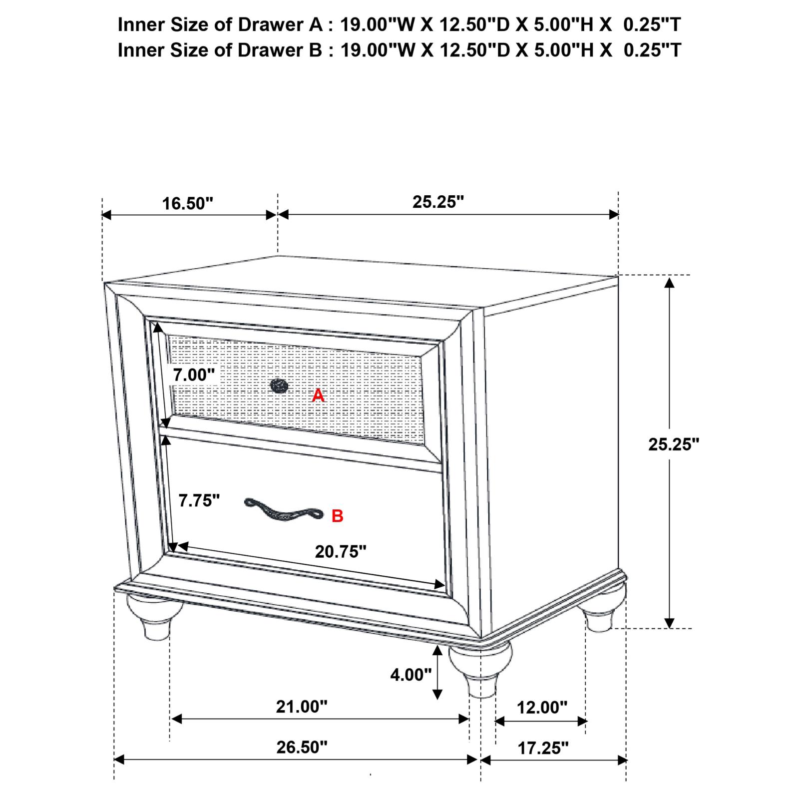 Barzini Bedroom Set White - Image 17