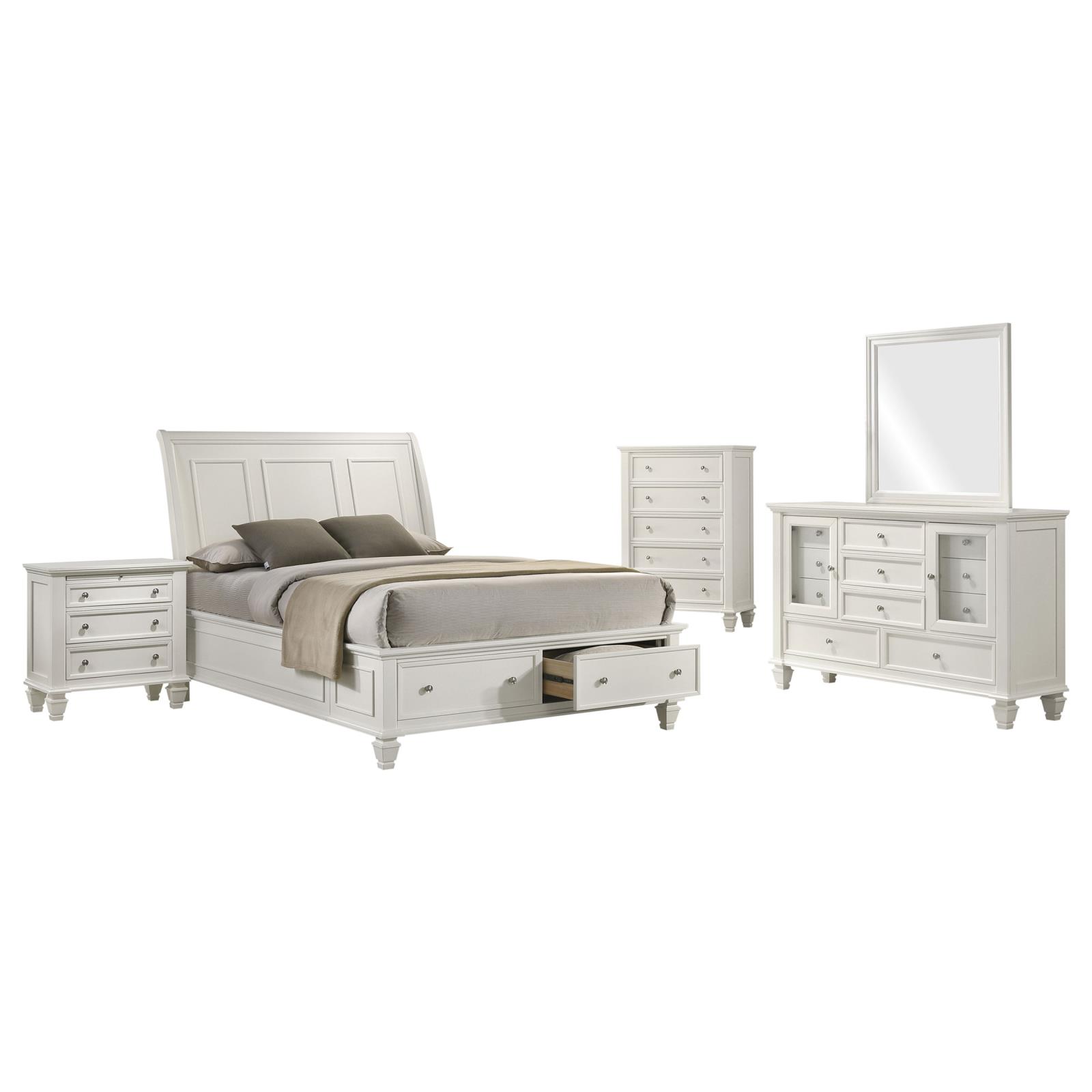 Sandy Beach Bedroom Set Cream White - Image 19