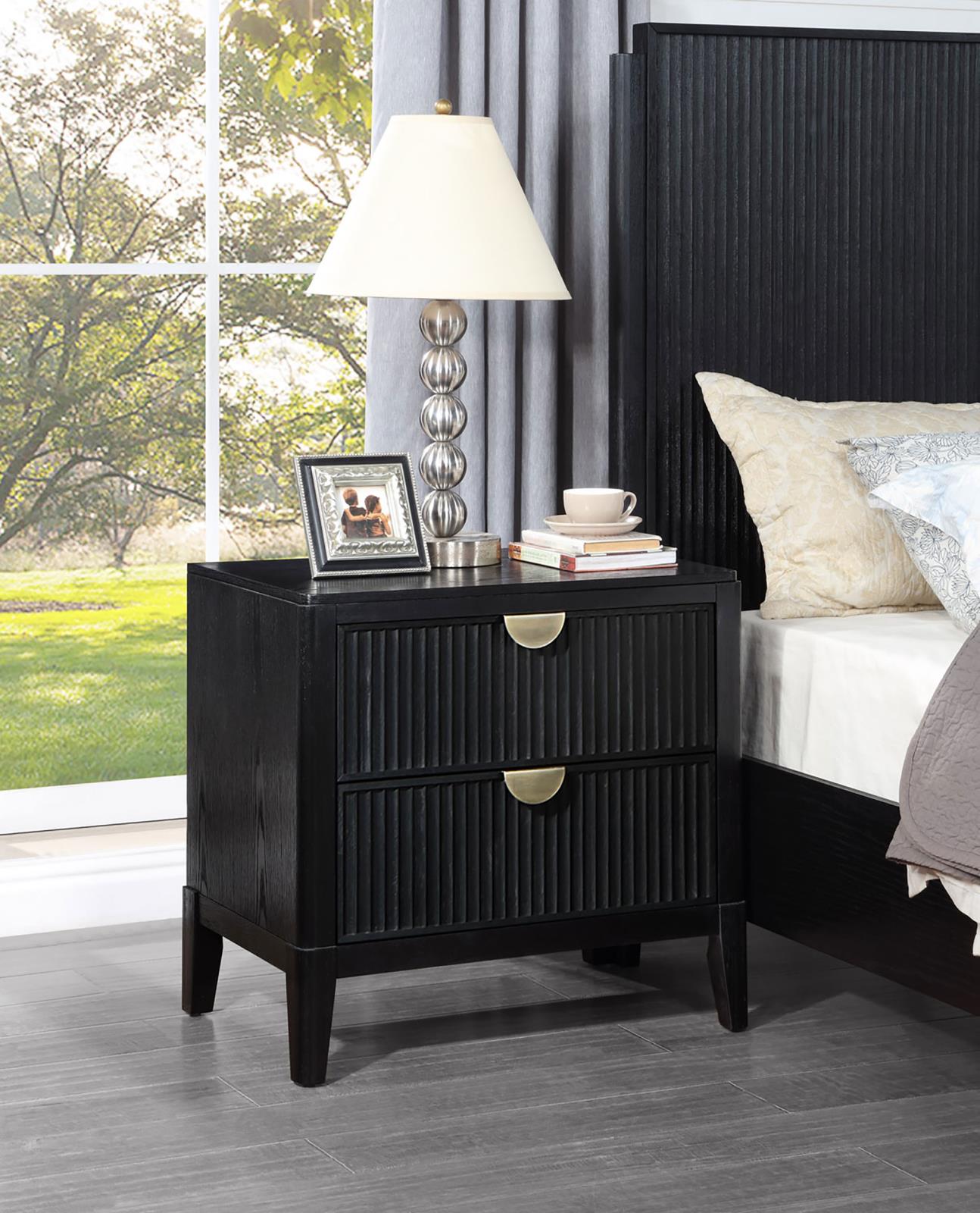 Brookmead 2-drawer Nightstand Black - Image 2