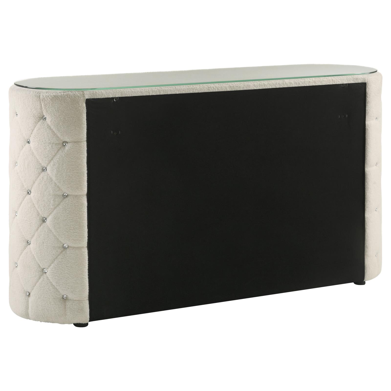 Sonya 6-drawer Upholstered Bedroom Dresser Ivory - Image 6